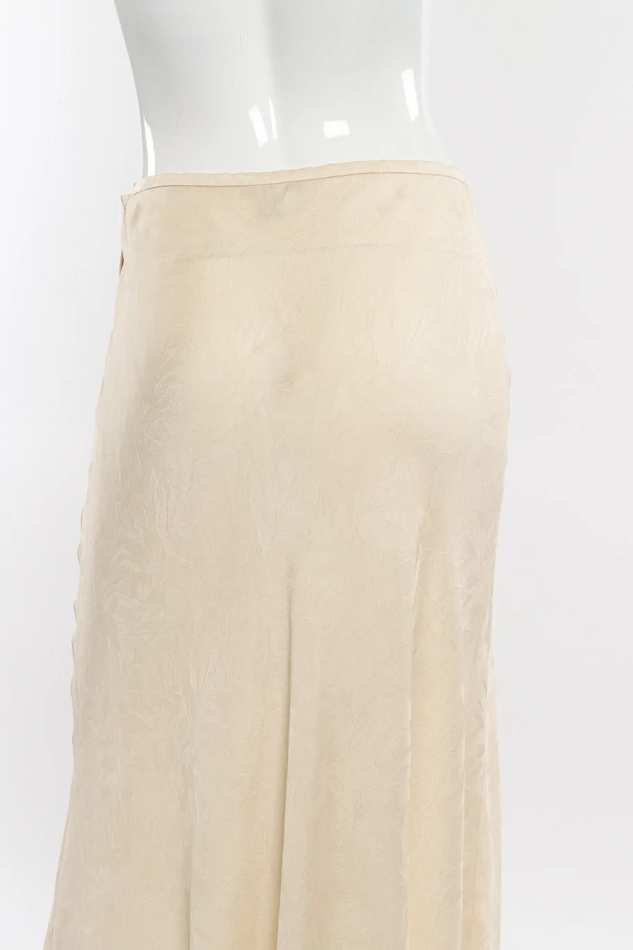 Floral Embossed Silk Tank & Skirt Set