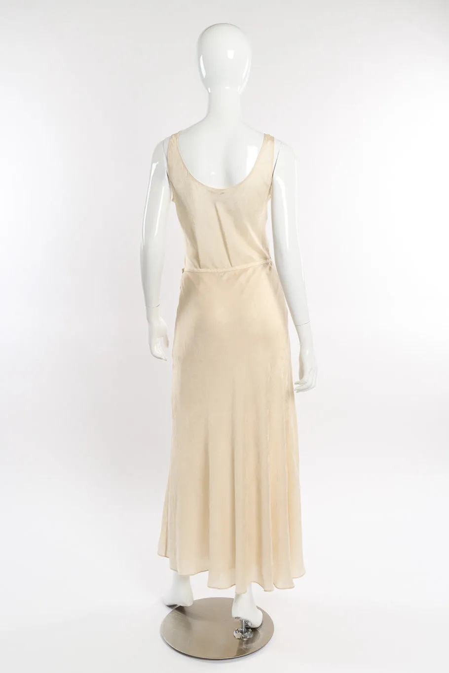 Floral Embossed Silk Tank & Skirt Set