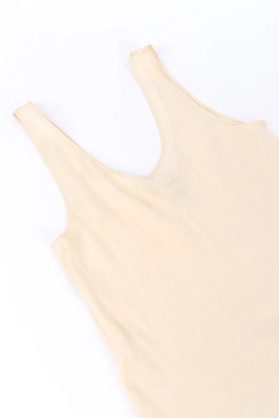 Floral Embossed Silk Tank & Skirt Set