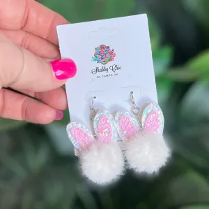 Fluffy Bunny Earrings
