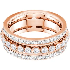 Further Ring White, Rose Gold Plating