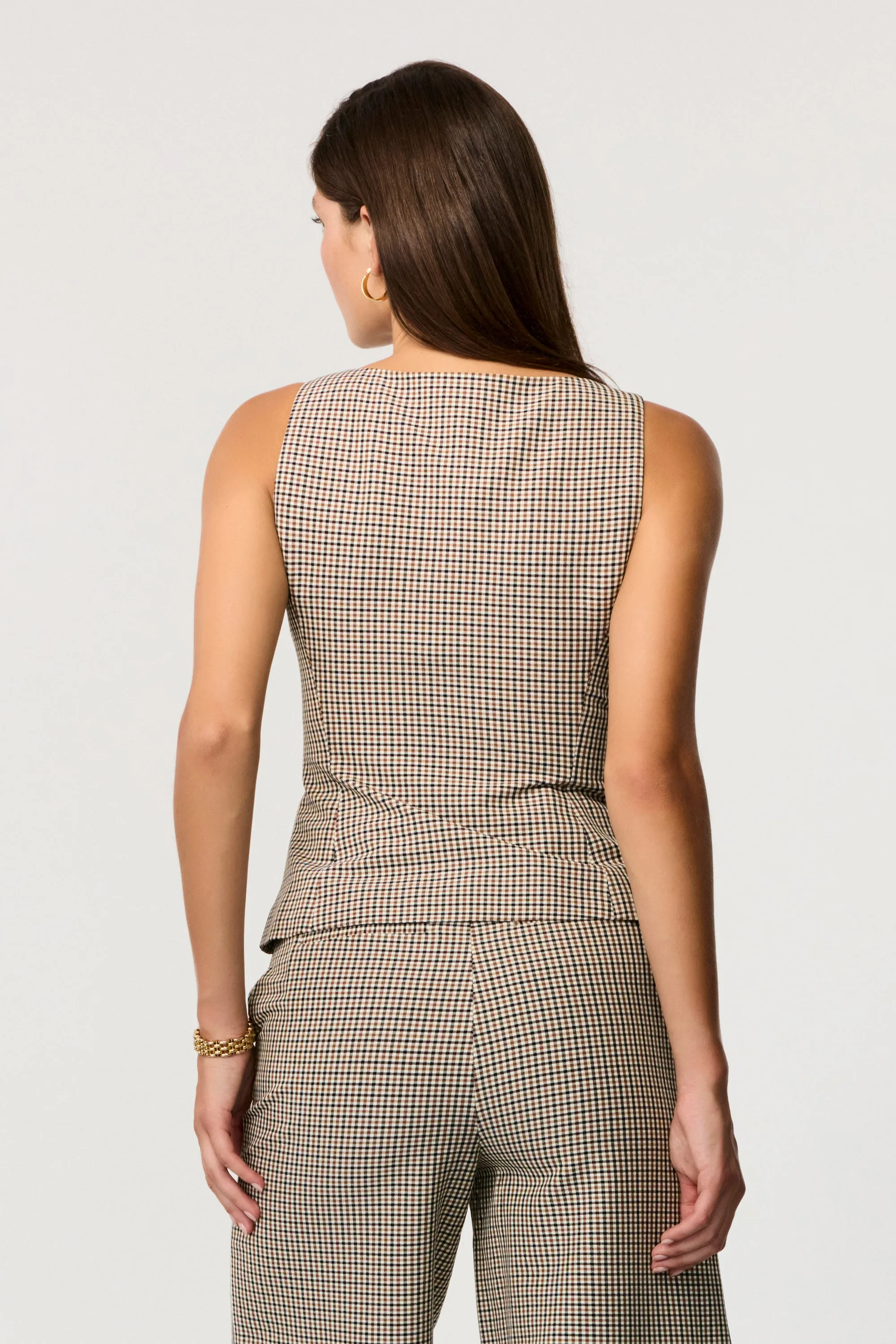 Georgia Plaid Vest Top