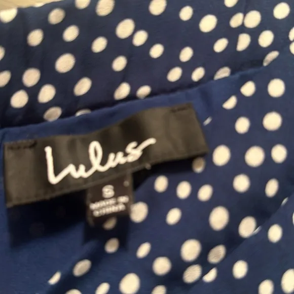 Girl Like You Navy Blue Polka Dot Two-Piece Maxi DressLulus Small