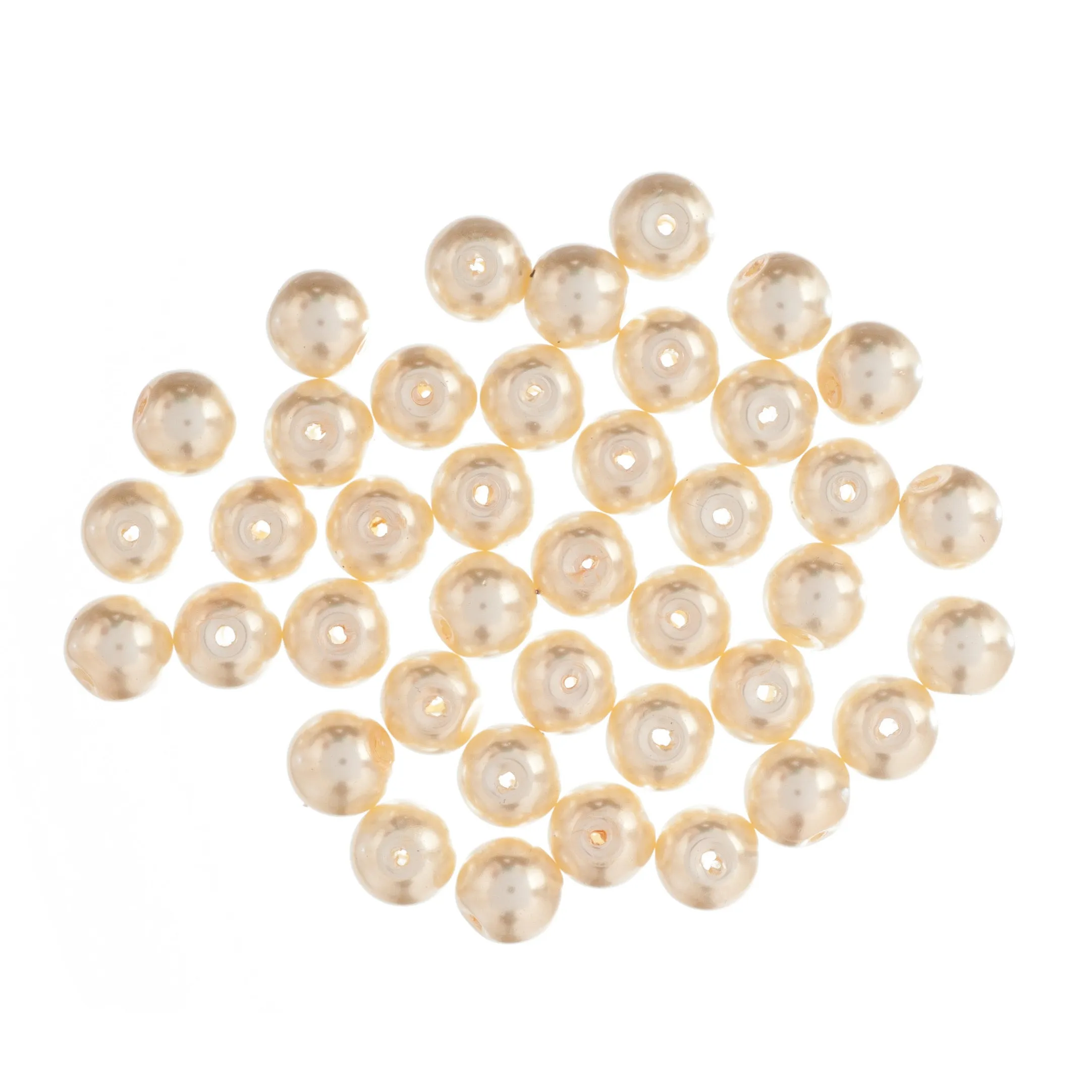 Glass Pearl Beads 40-100 Pack Trimits Essentials Beading Supplies Jewellery Beadwork DIY Handmade
