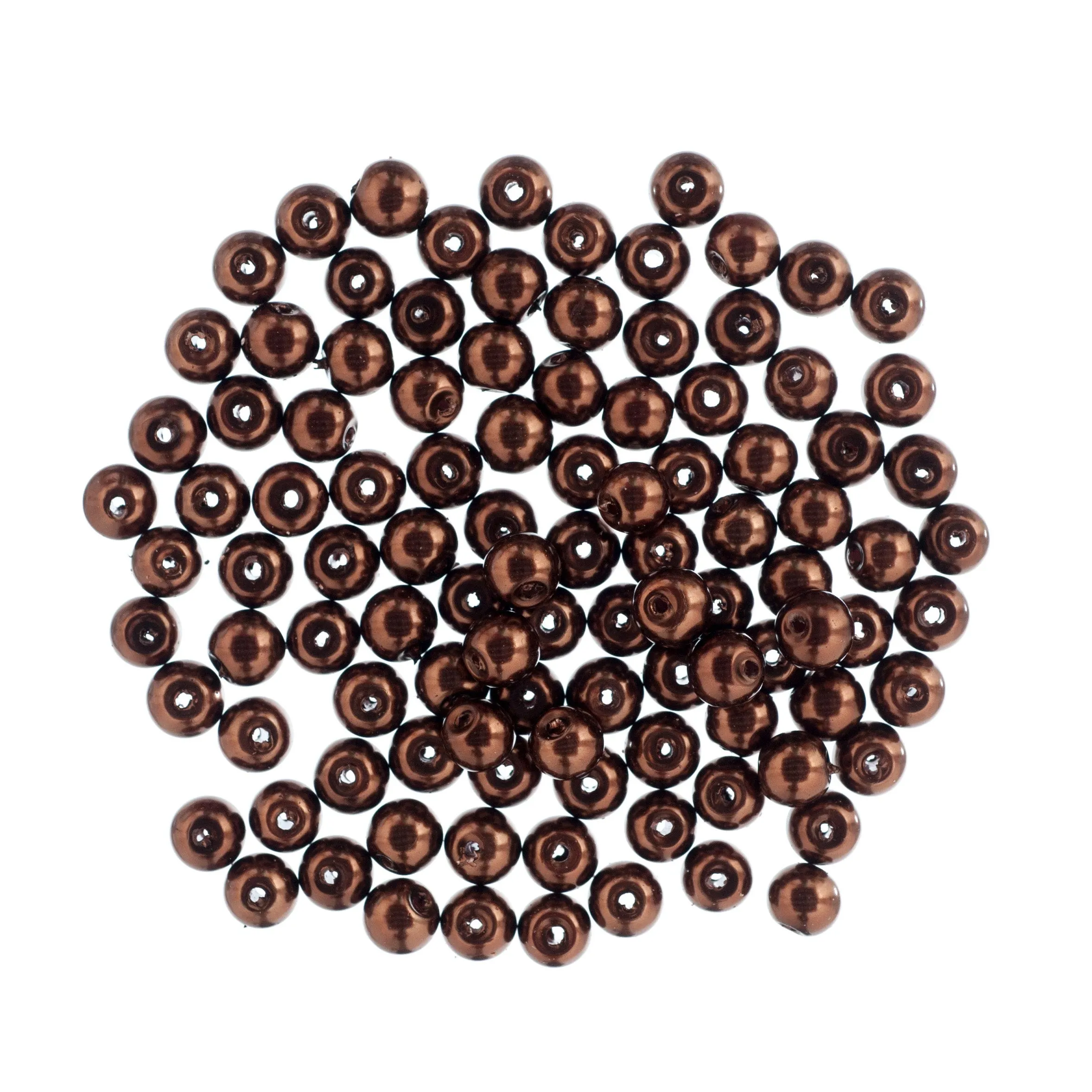 Glass Pearl Beads 40-100 Pack Trimits Essentials Beading Supplies Jewellery Beadwork DIY Handmade