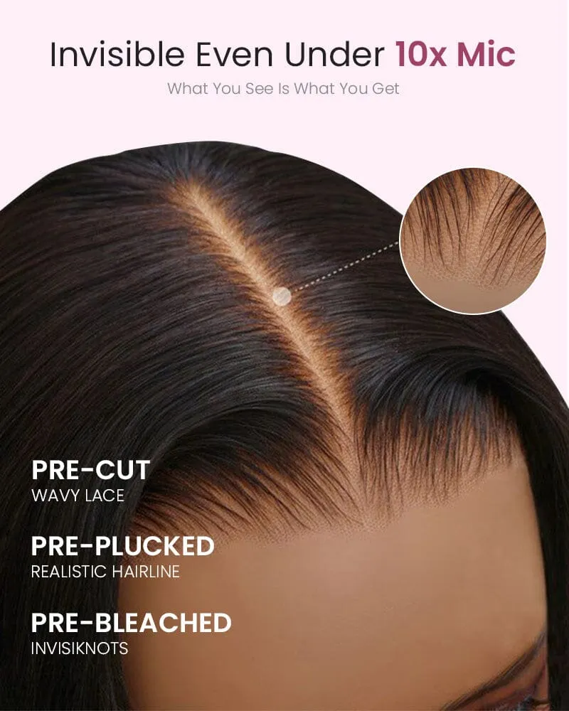 Glueless 6x5 Pre-Cut Lace Closure Jerry Curly Easy-Wear Upgrade Lace Natural Black Human Hair Wig Beginner-Friendly