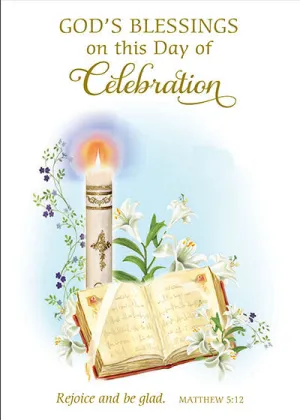 God's Blessings on this Day of Celebration Greeting Card