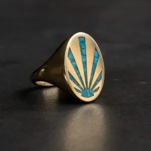 Gold Sunray Signet