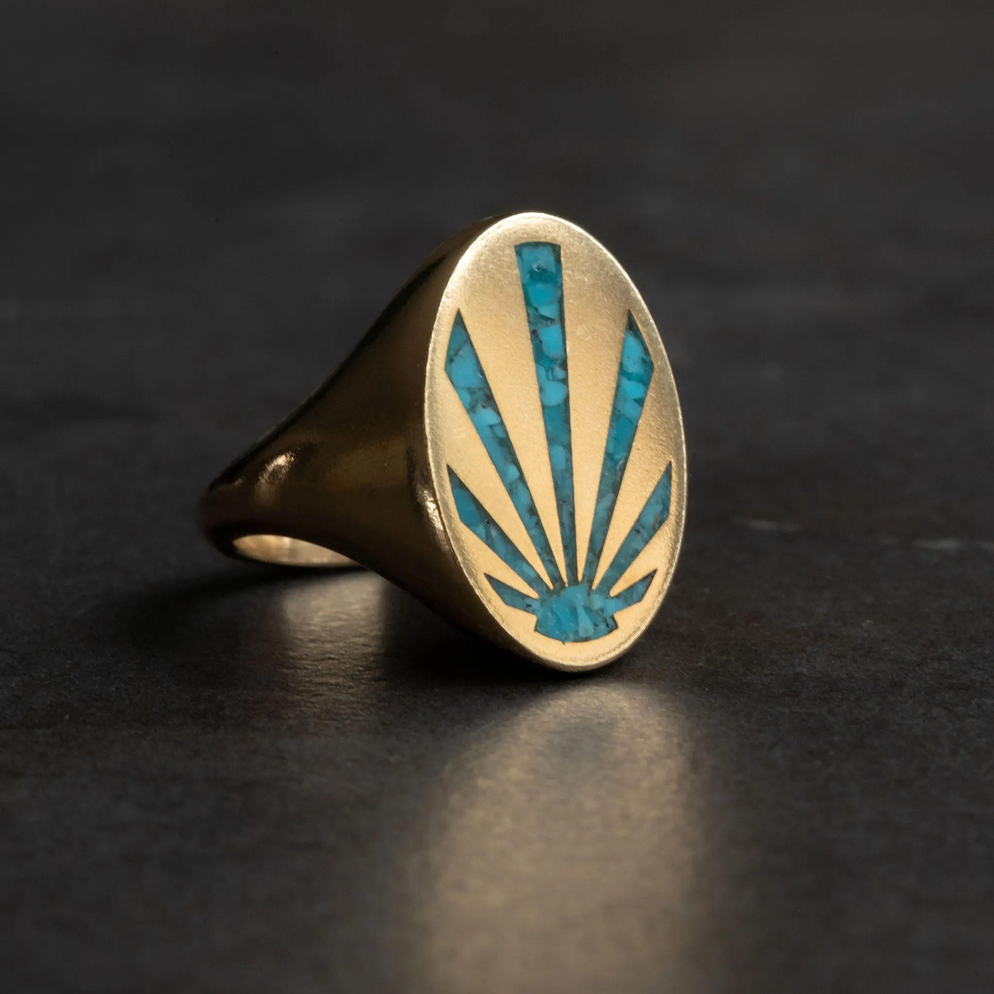 Gold Sunray Signet