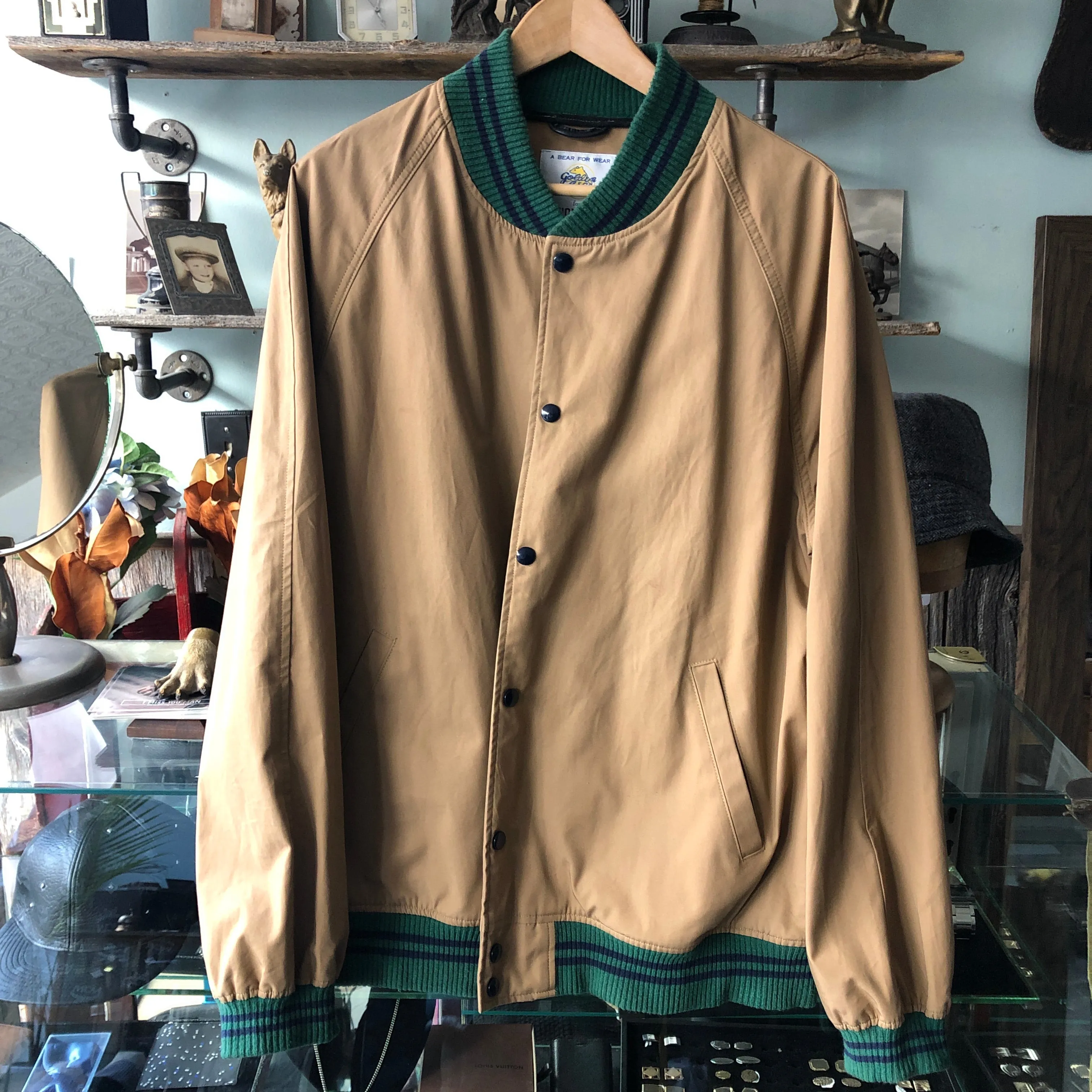 Golden Bear x Unionmade Camel Green Collar Bomber - XL