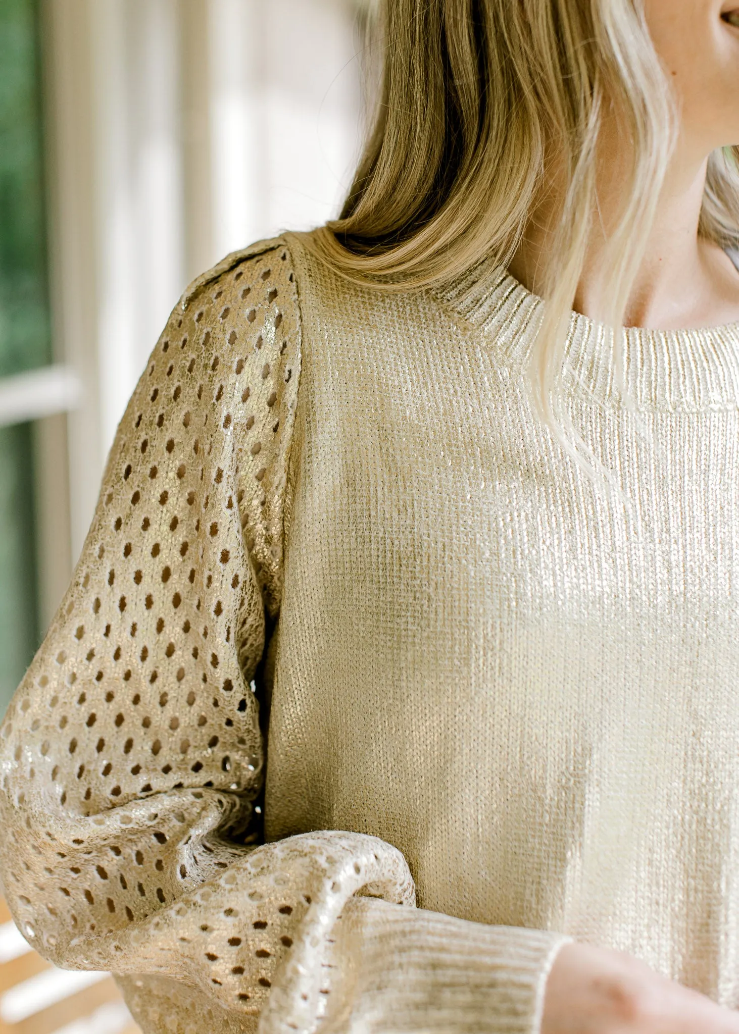 Golden Shimmer Sweater B
