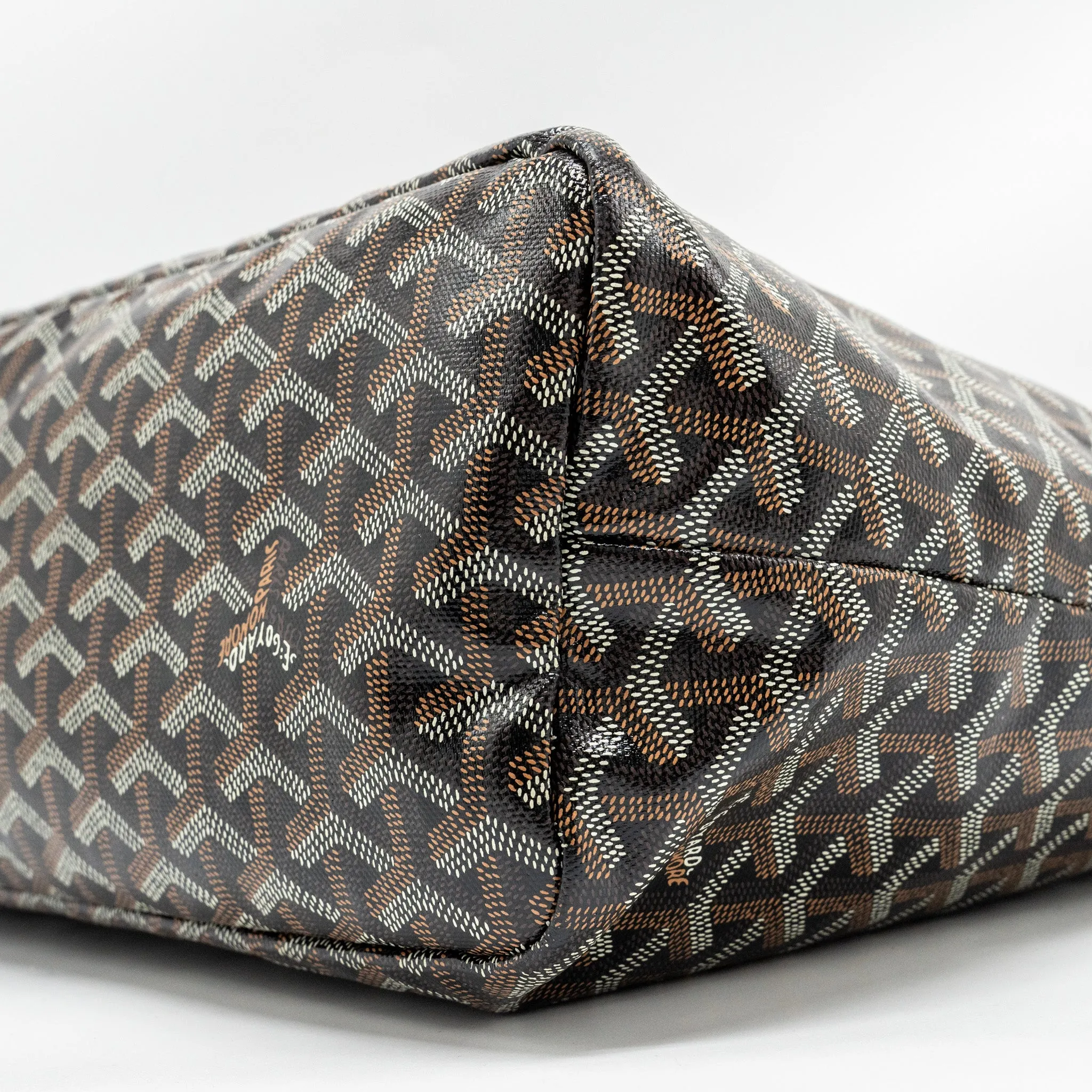 Goyard Boheme Hobo Bag Goyardine Canvas / Calfskin Black SHW