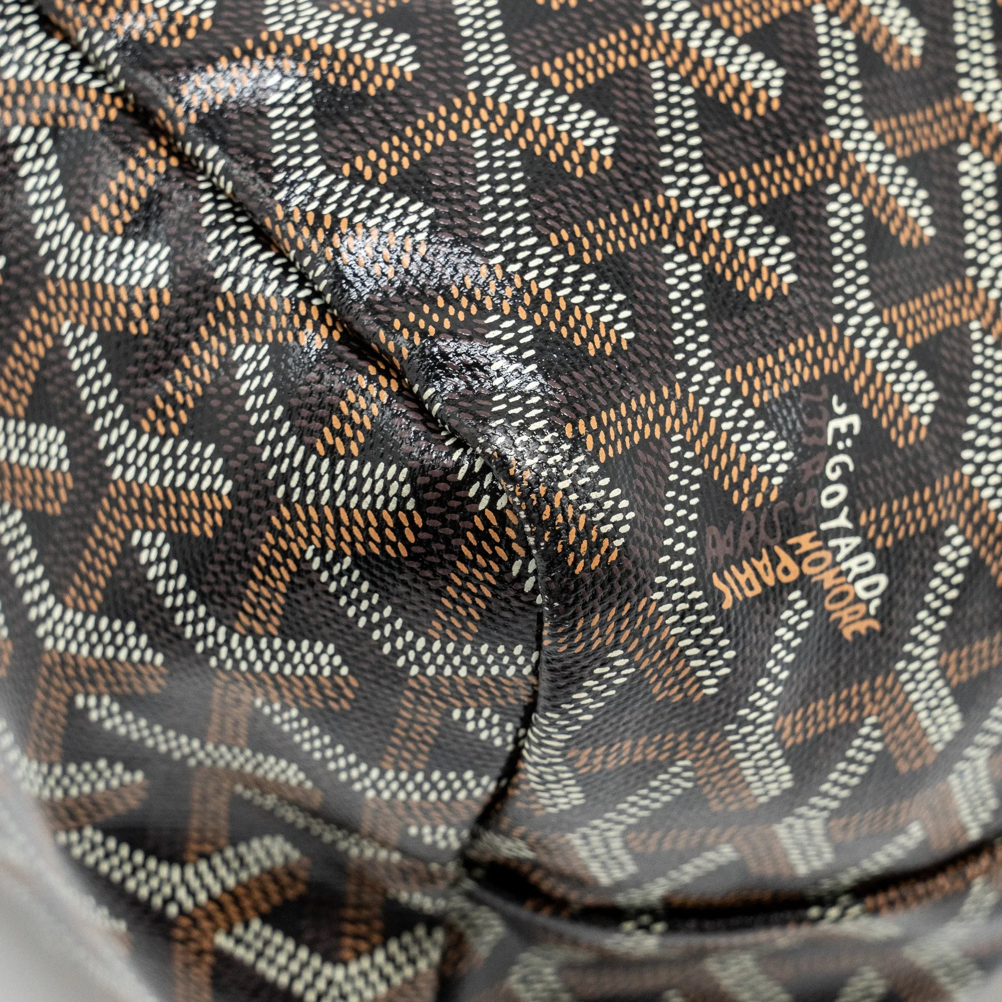 Goyard Boheme Hobo Bag Goyardine Canvas / Calfskin Black SHW