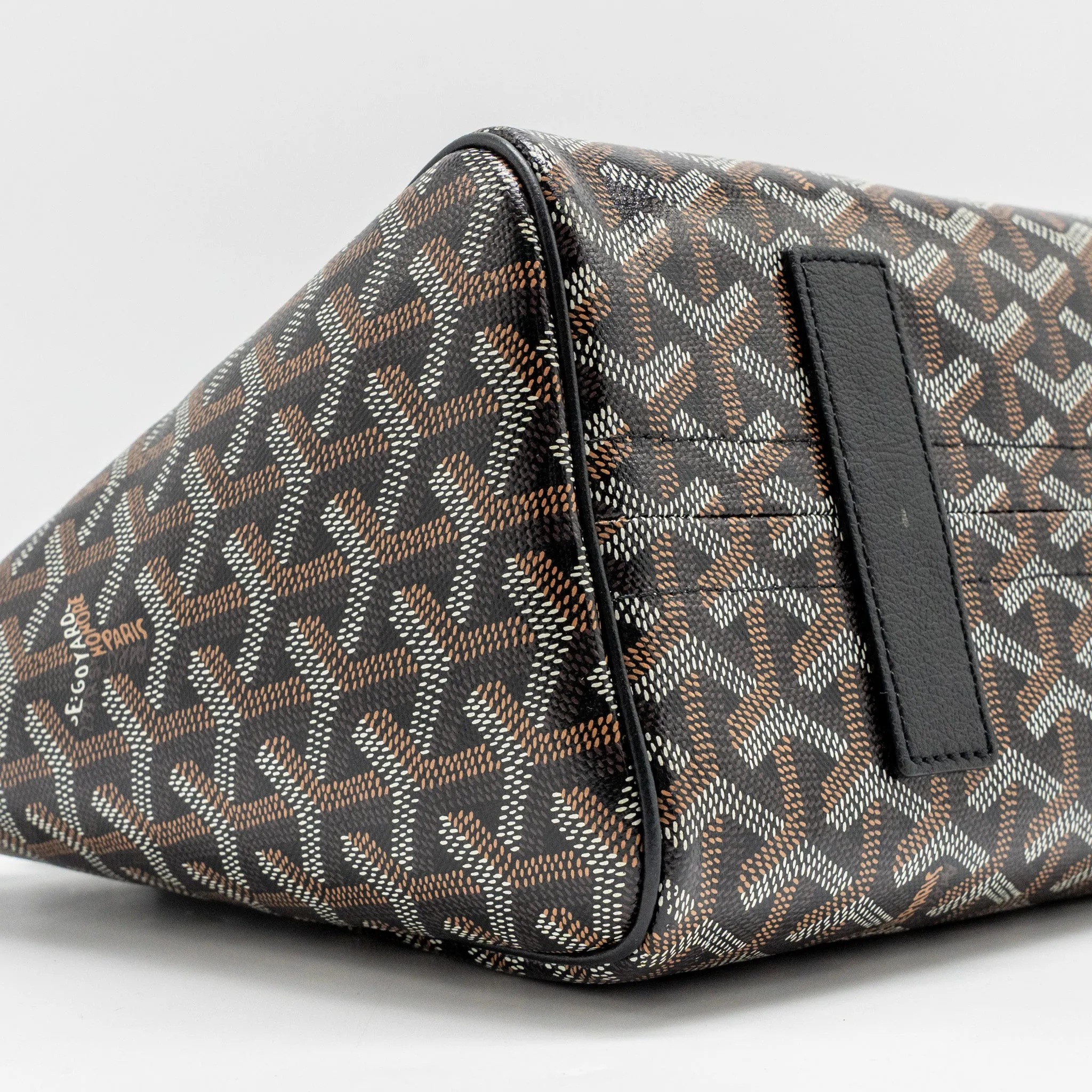 Goyard Rouette Tote Bag Goyardline Canvas/Calfskin Black SHW