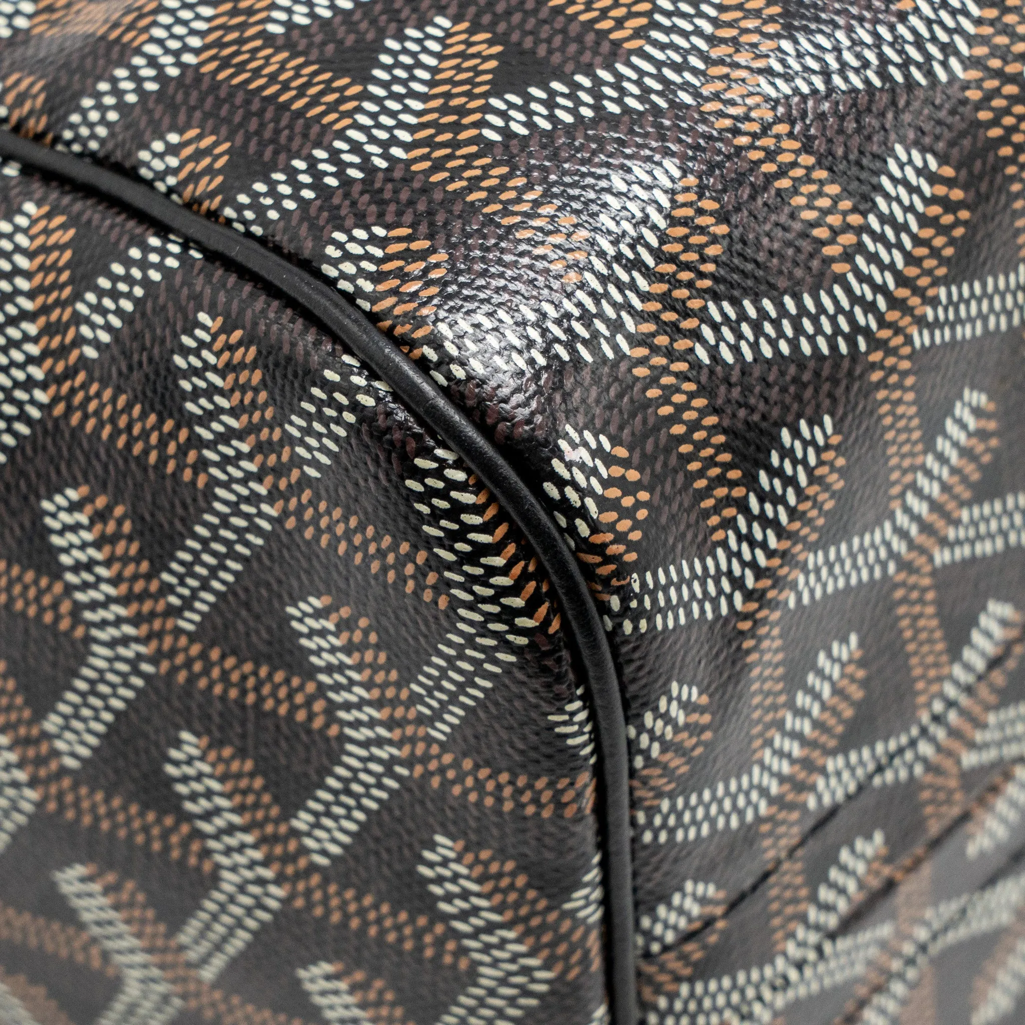 Goyard Rouette Tote Bag Goyardline Canvas/Calfskin Black SHW