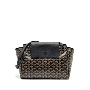 Goyard Rouette Tote Bag Goyardline Canvas/Calfskin Black SHW