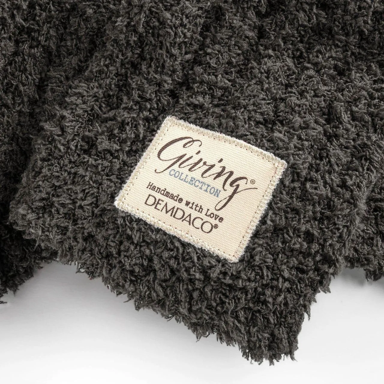 Gray Ribbed Blanket
