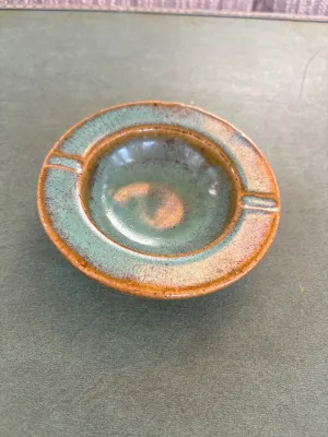 Green Ceramic Ashtray