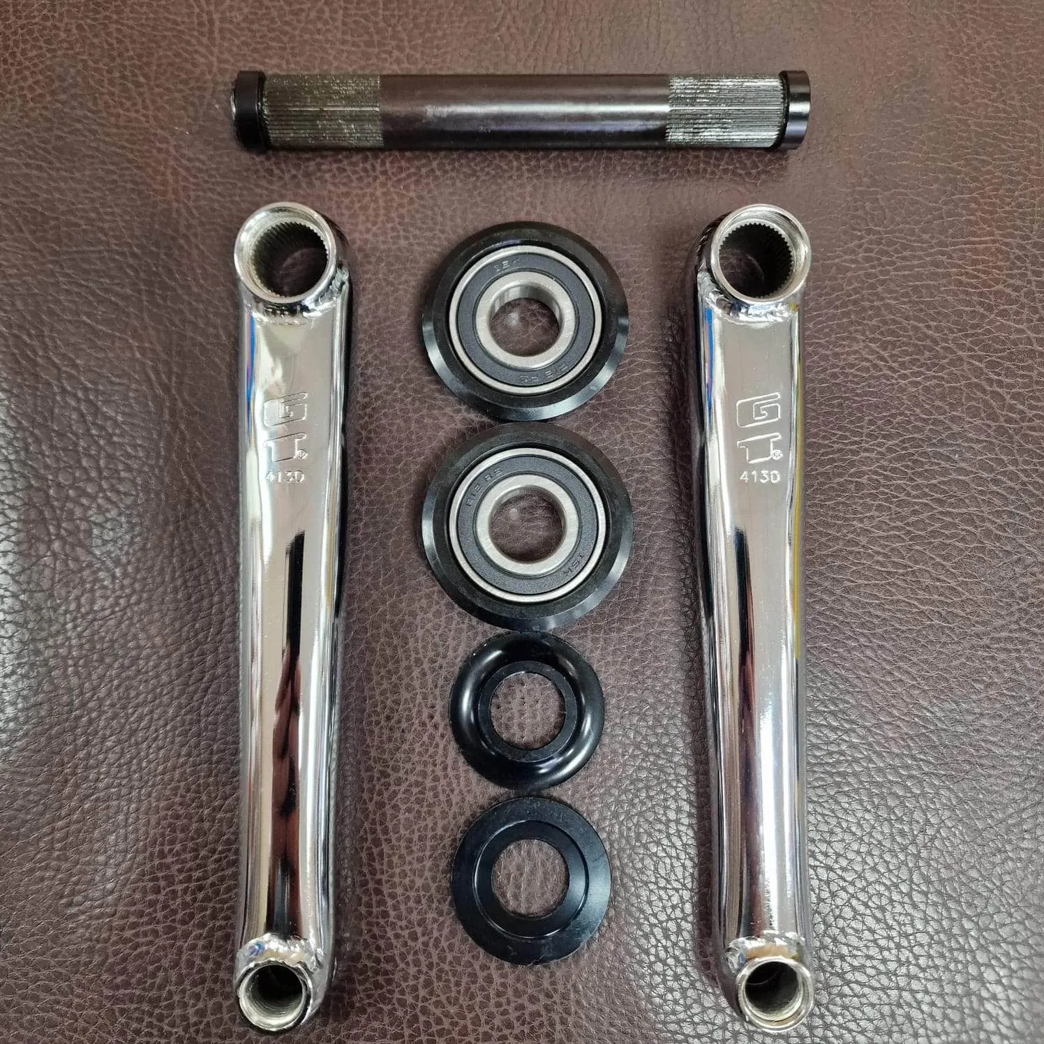 GT Power Series Cromo Crank Chrome with American Bottom Bracket
