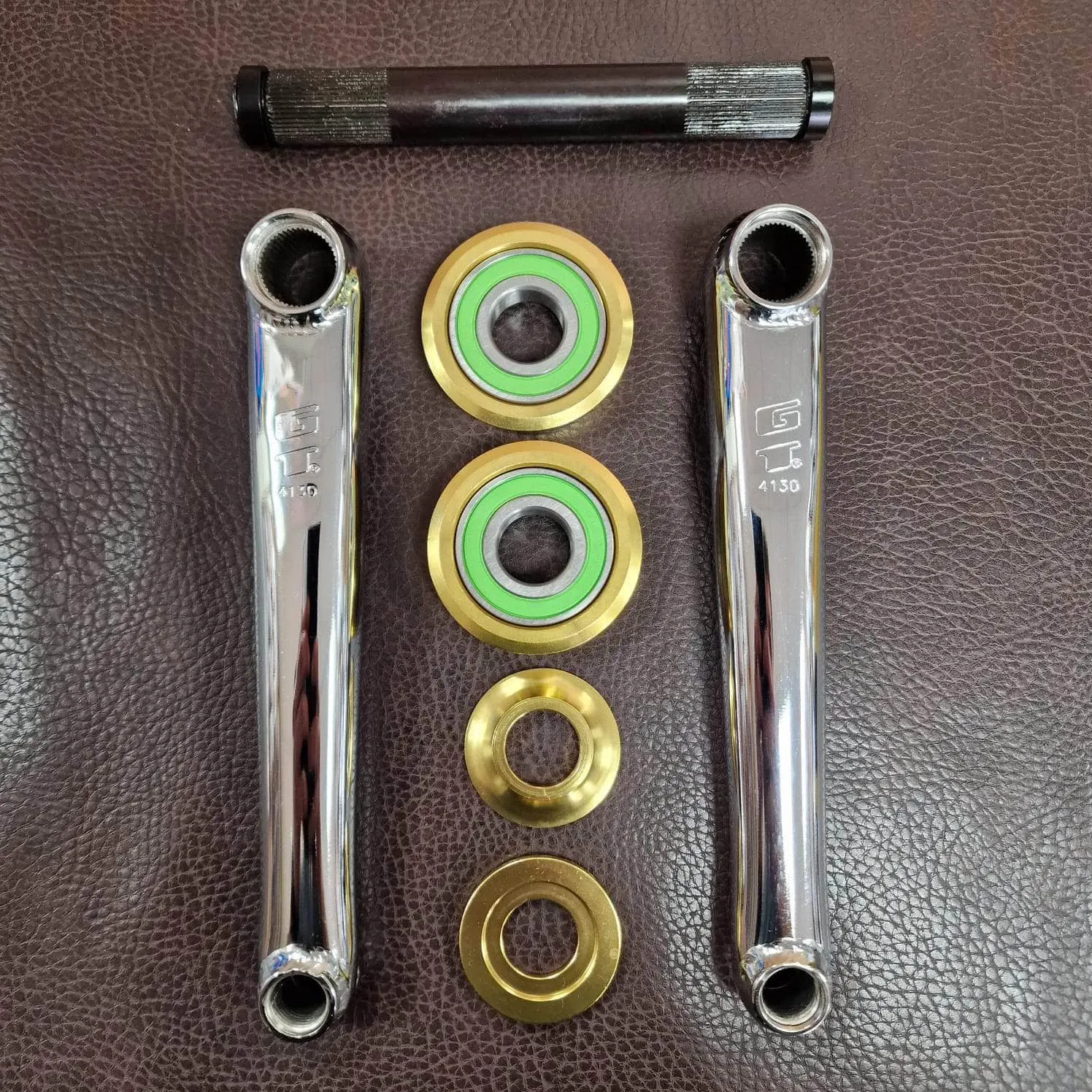 GT Power Series Cromo Crank Chrome with American Bottom Bracket