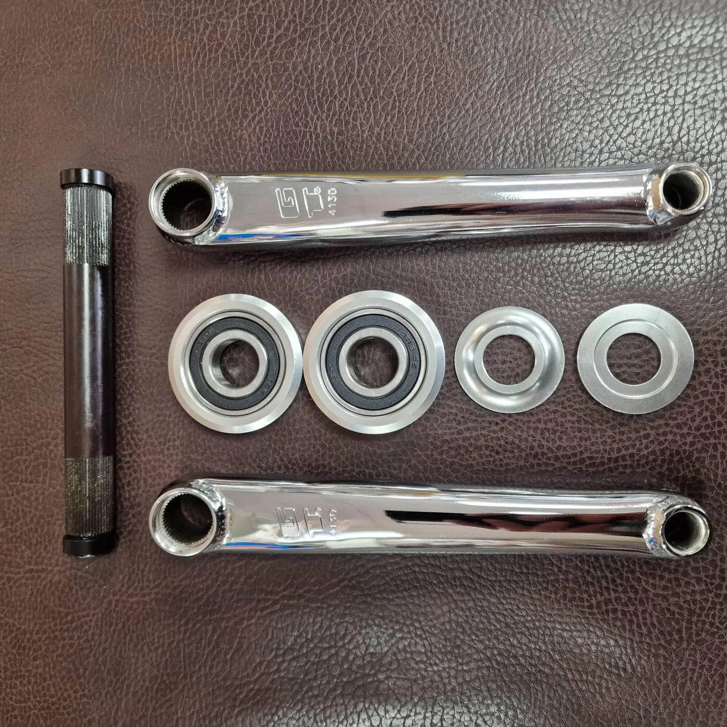 GT Power Series Cromo Crank Chrome with American Bottom Bracket