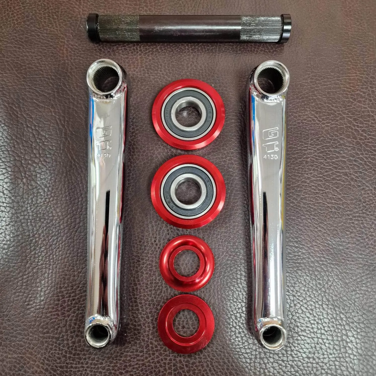 GT Power Series Cromo Crank Chrome with American Bottom Bracket