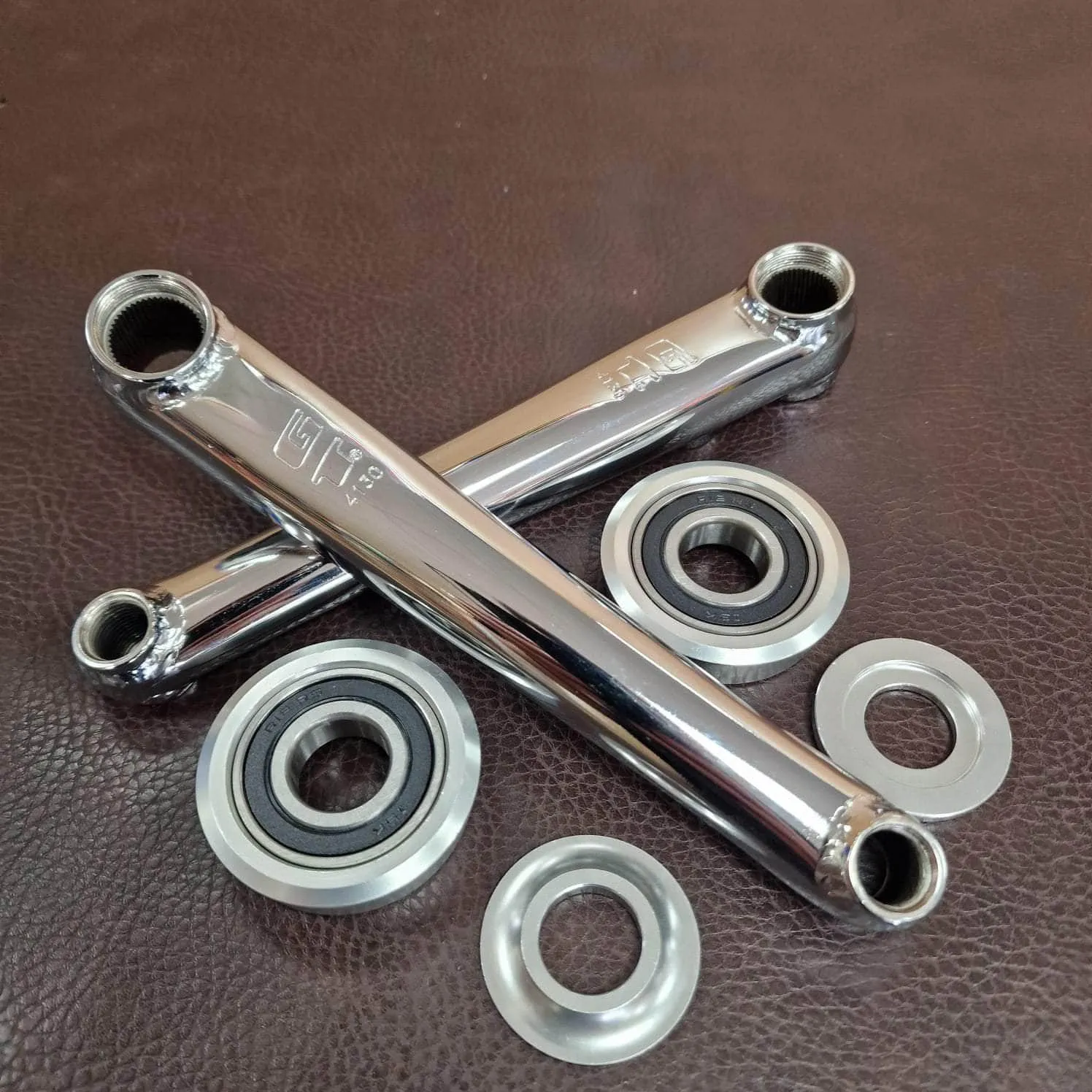 GT Power Series Cromo Crank Chrome with American Bottom Bracket
