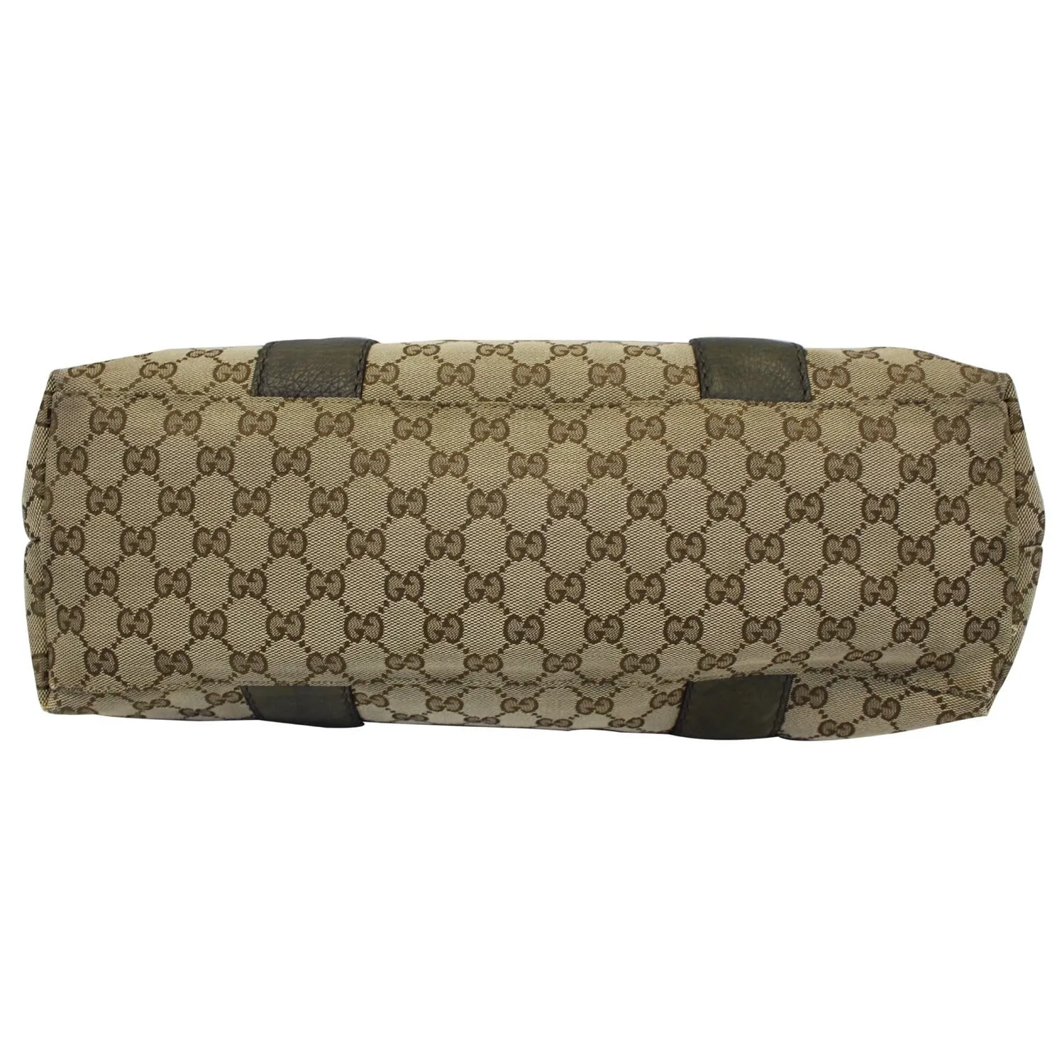 GUCCI Bamboo Bar GG Canvas Tote Bag Beige 232947