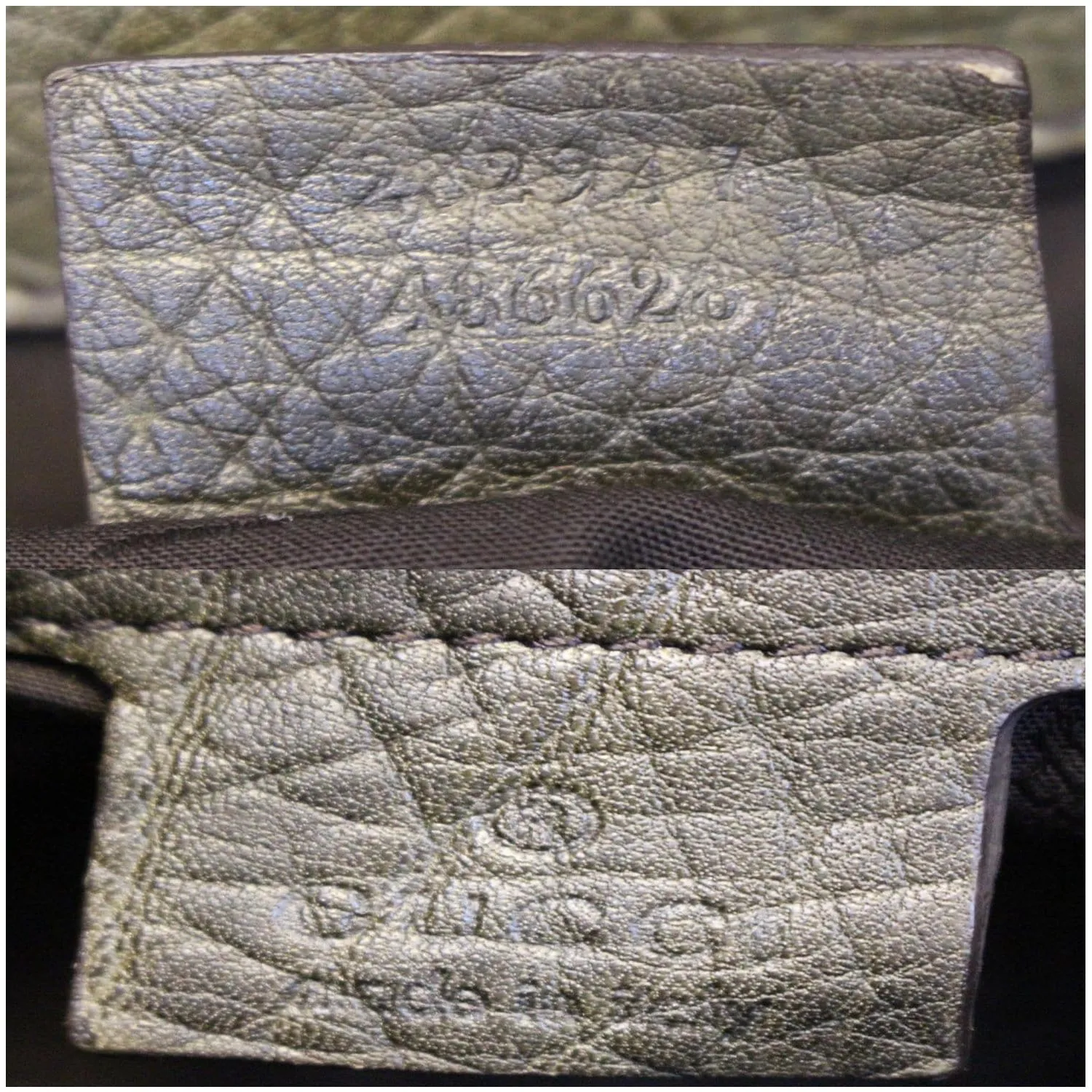 GUCCI Bamboo Bar GG Canvas Tote Bag Beige 232947