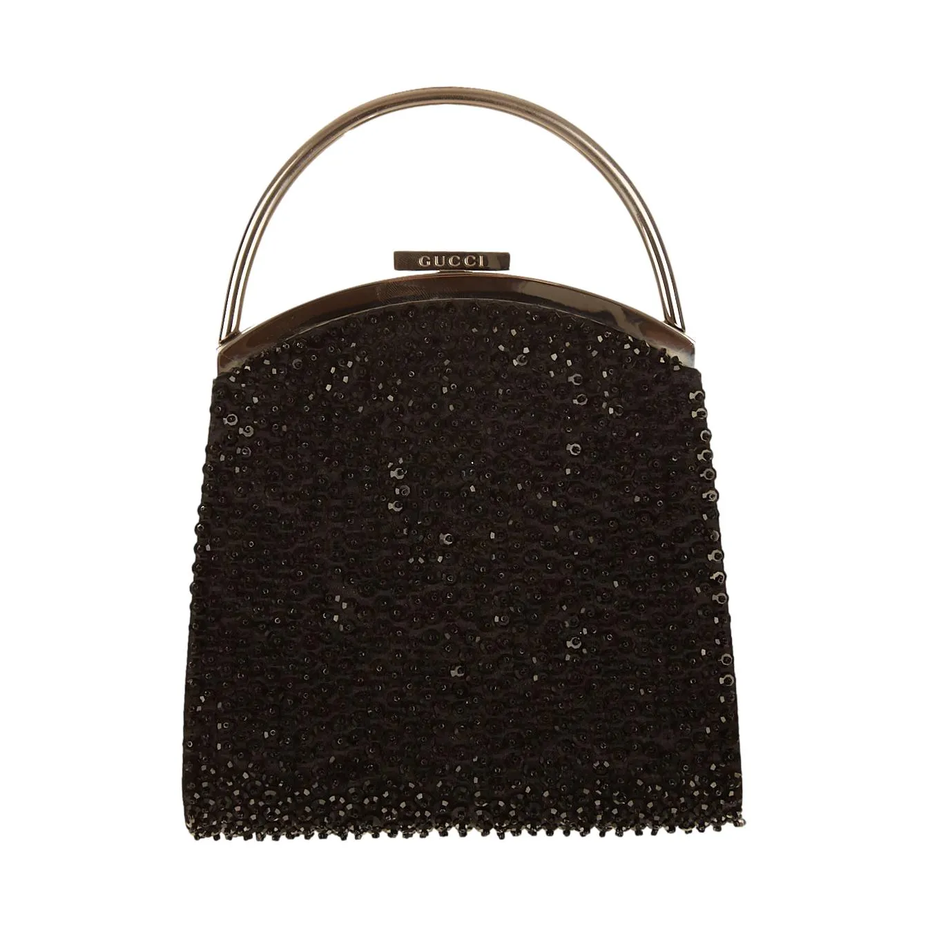 Gucci Black Rhinestone Top Handle Bag