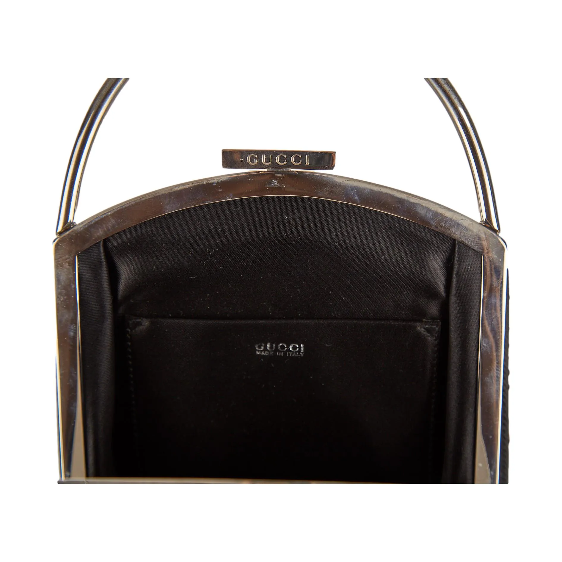 Gucci Black Rhinestone Top Handle Bag