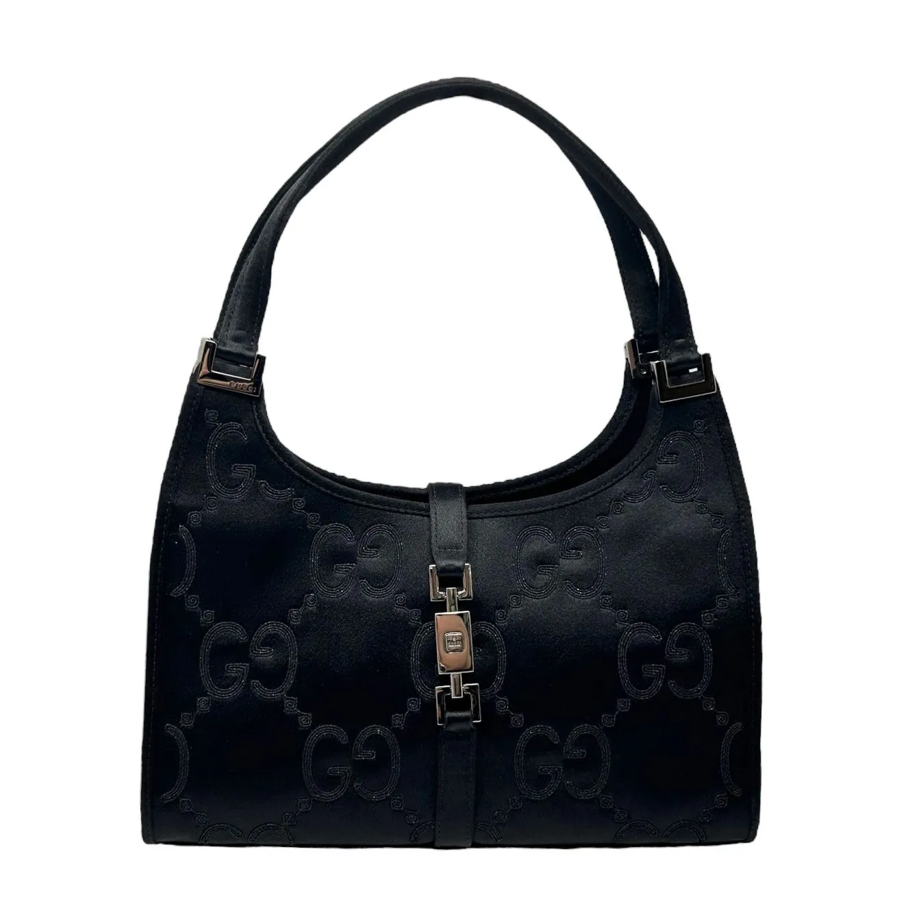 Gucci Black Satin Mini Jackie Bag