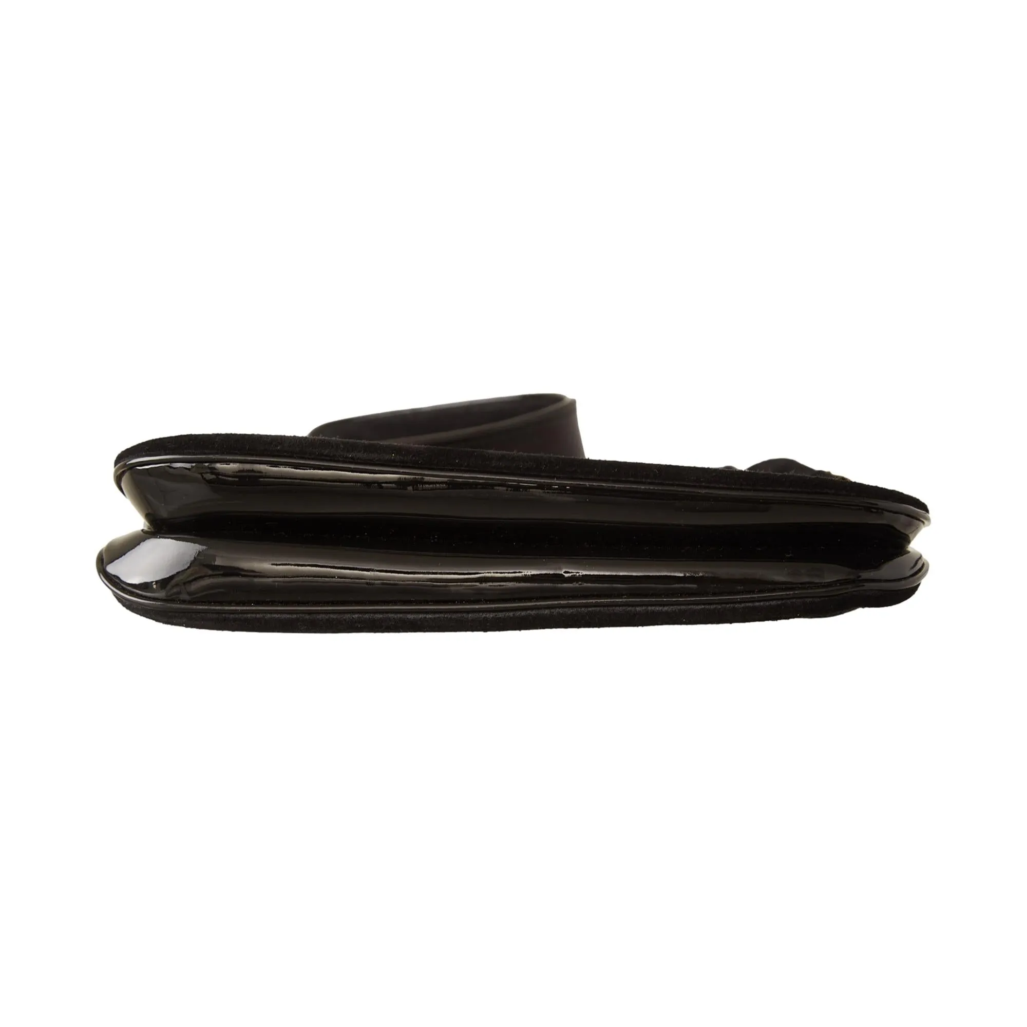 Gucci Black Suede Logo Shoulder Bag