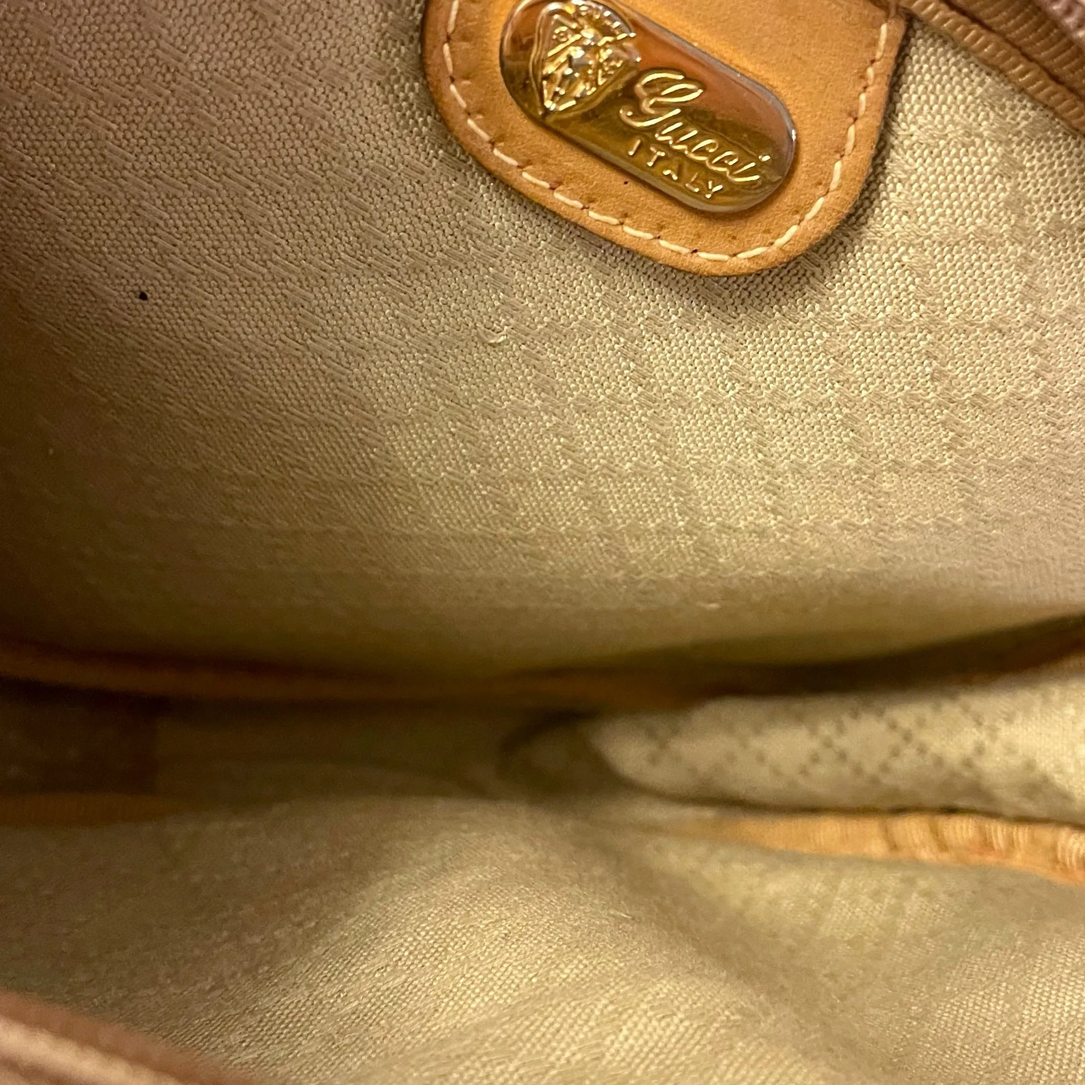 Gucci Brown Monogram Crossbody Bag