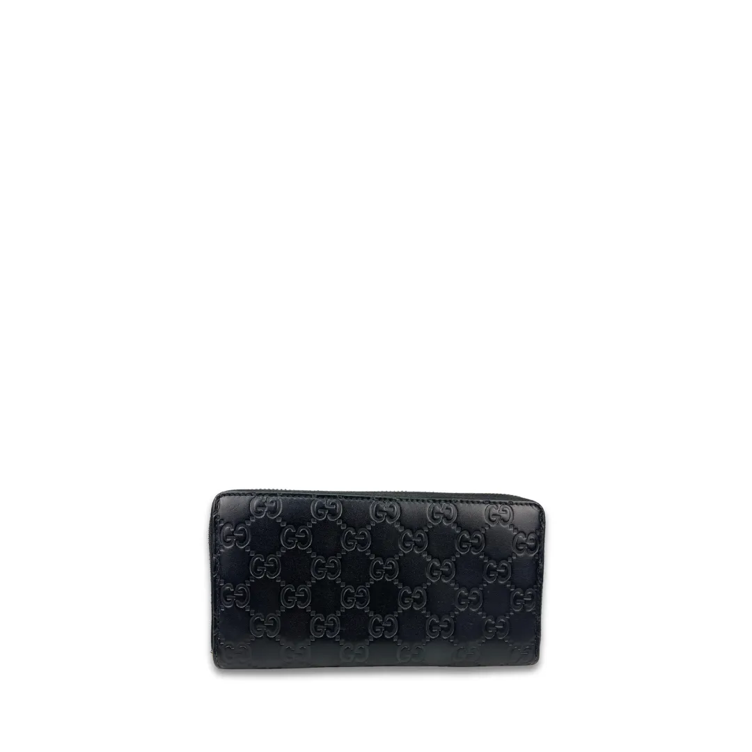 Gucci Guccissima Icon Signature Zipper Wallet