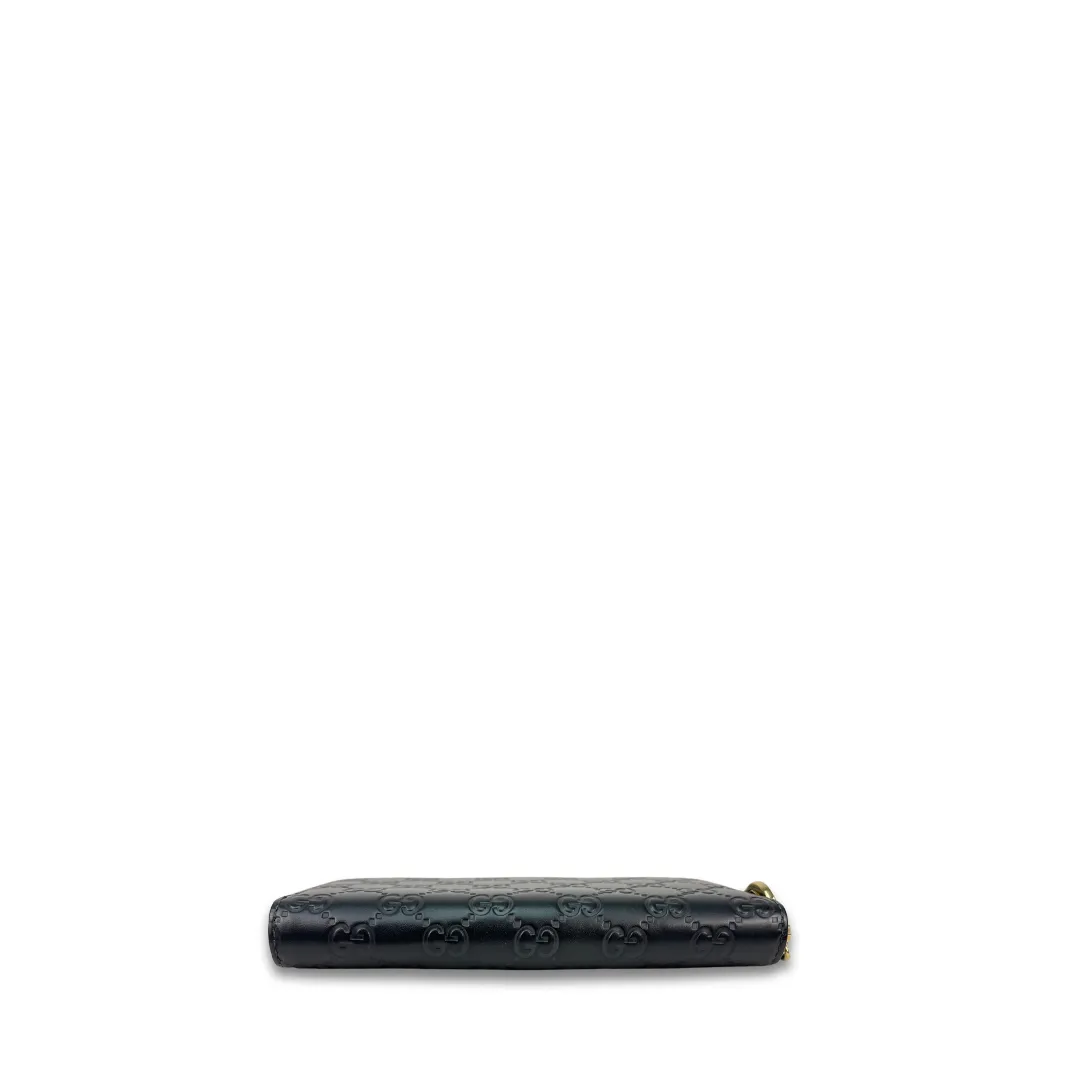 Gucci Guccissima Icon Signature Zipper Wallet