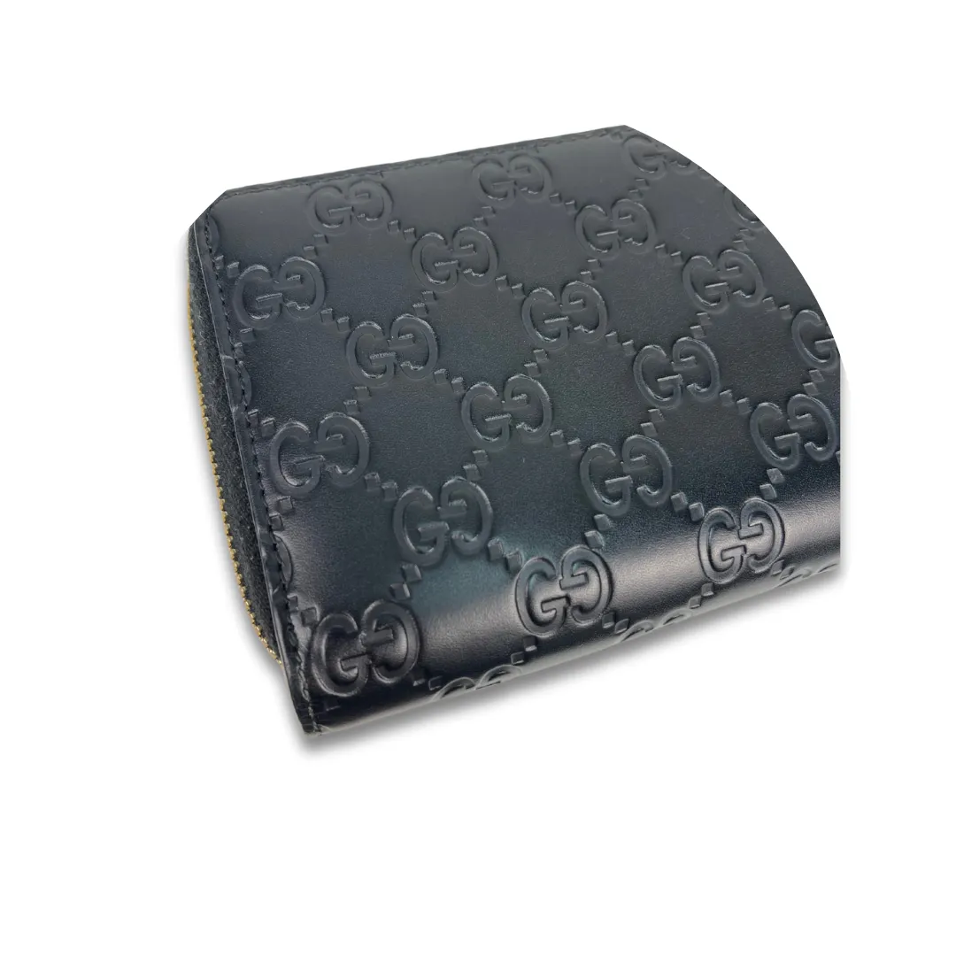 Gucci Guccissima Icon Signature Zipper Wallet