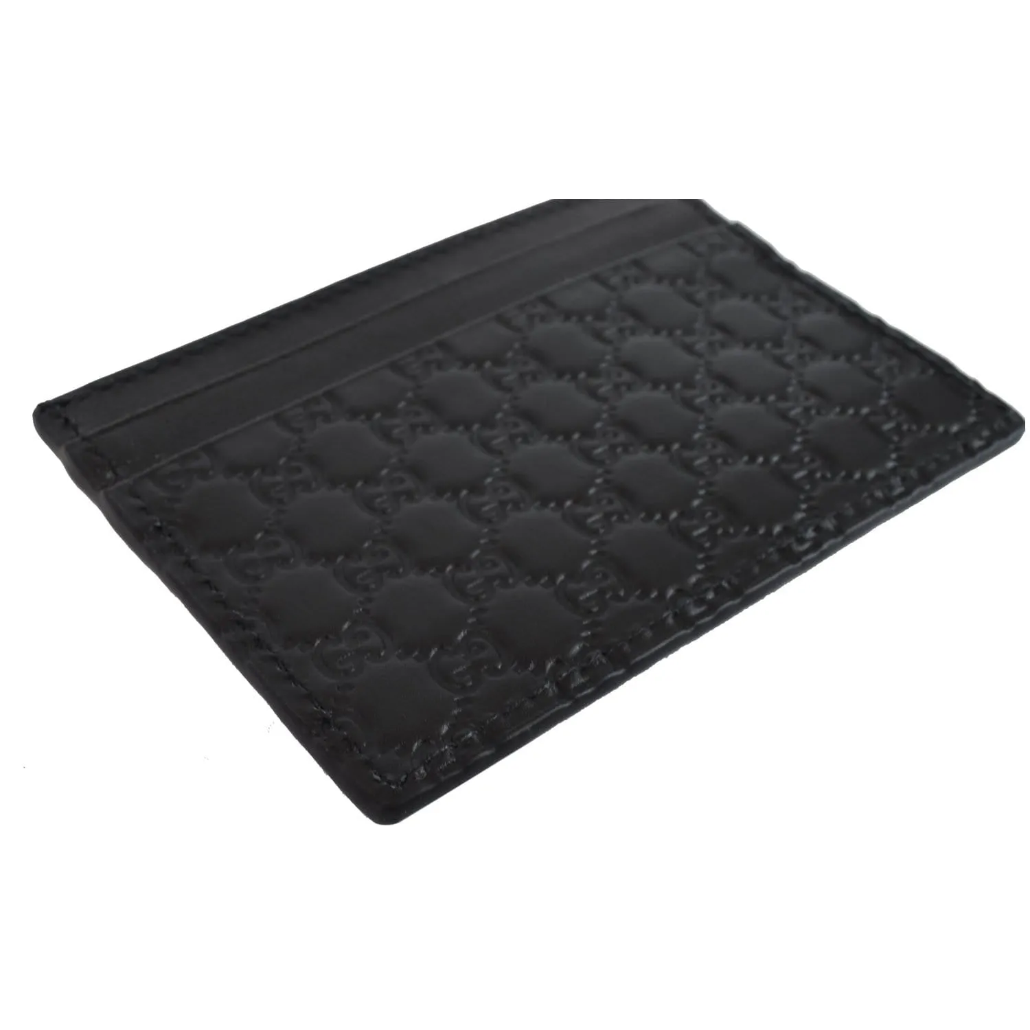 GUCCI Microguccissima Card Case Black 476010