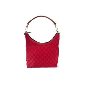 Gucci Red Monogram Shoulder Bag