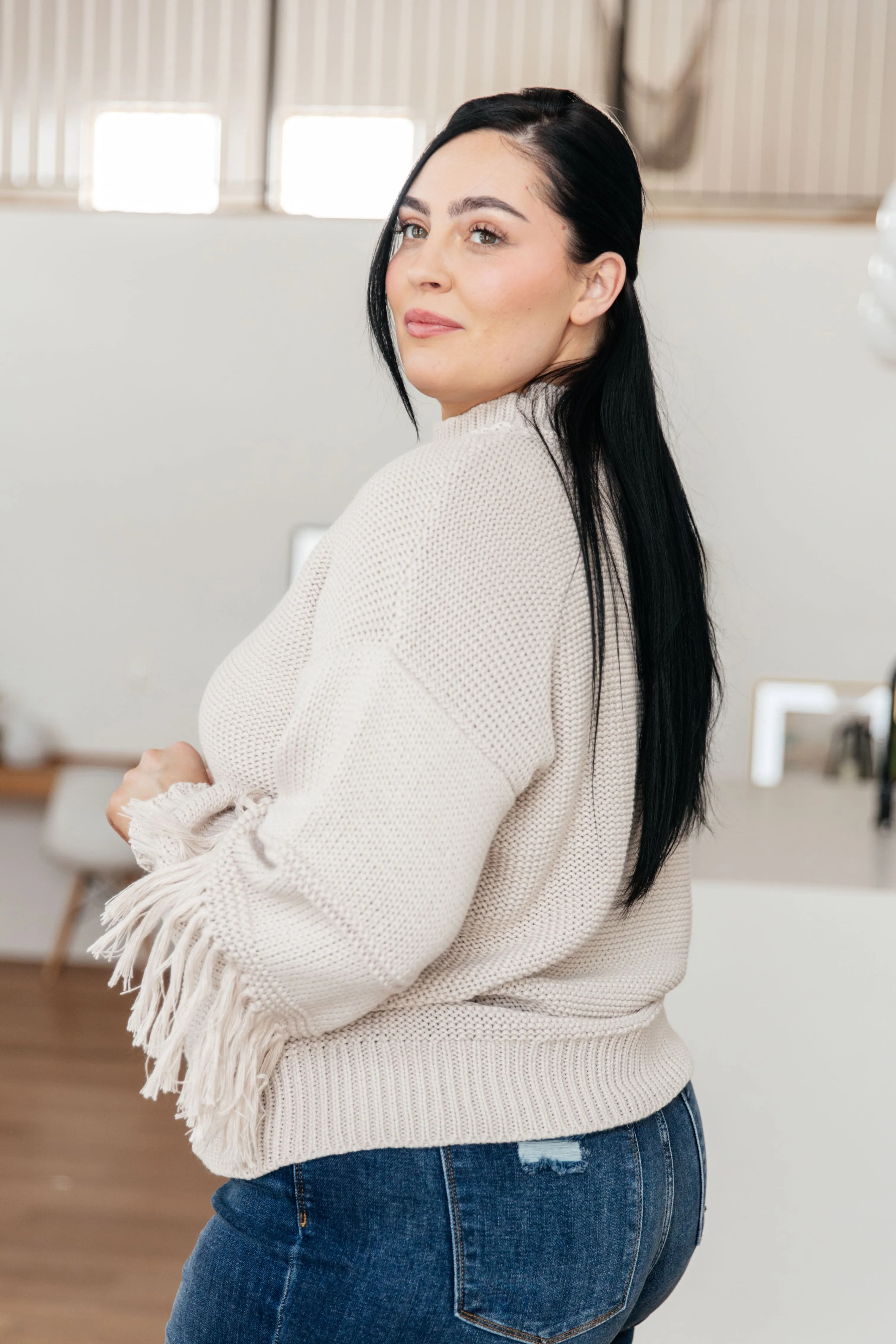 Handle It All Fringe Detail Sweater - 2/24