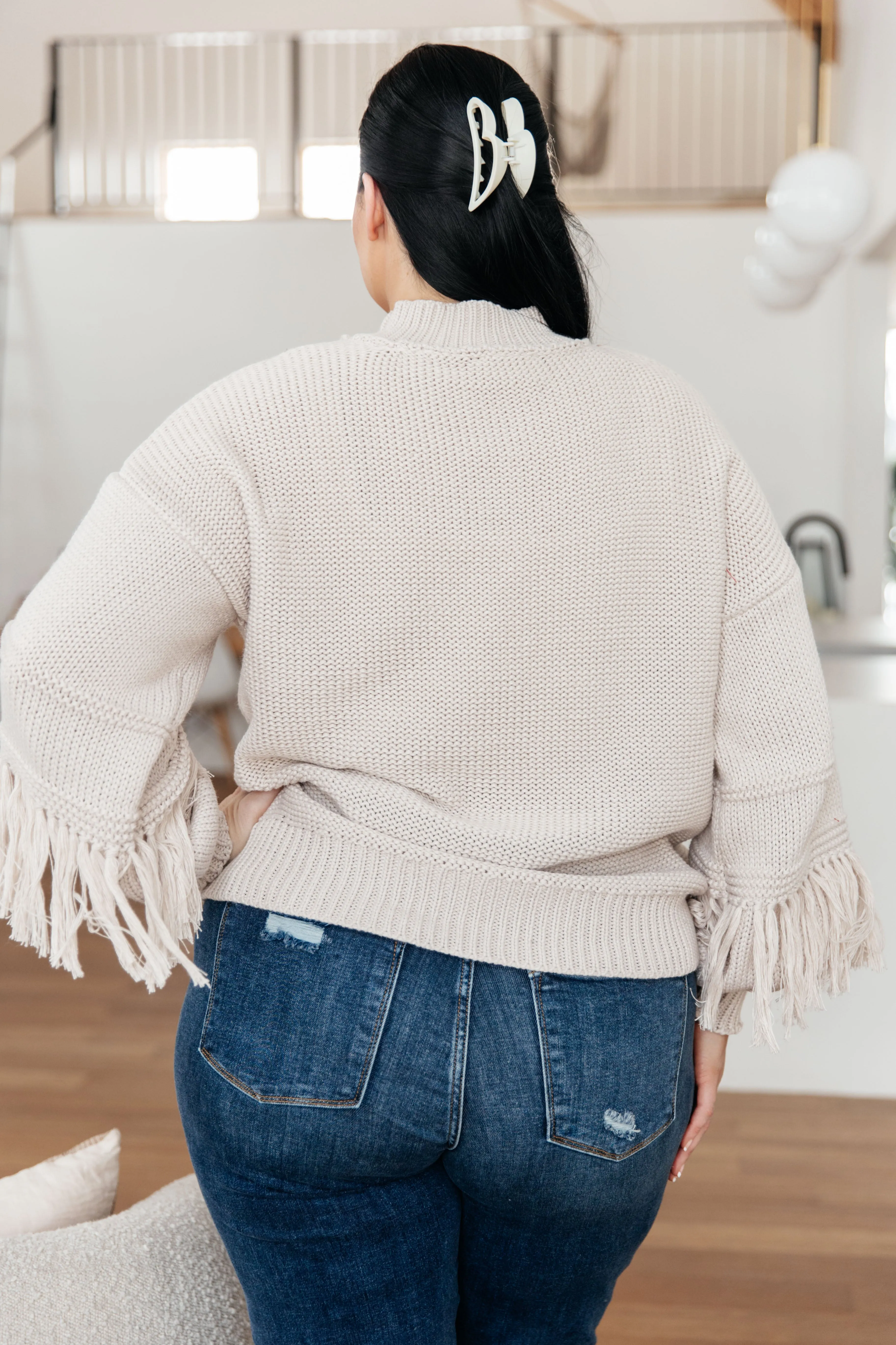 Handle It All Fringe Detail Sweater - 2/24