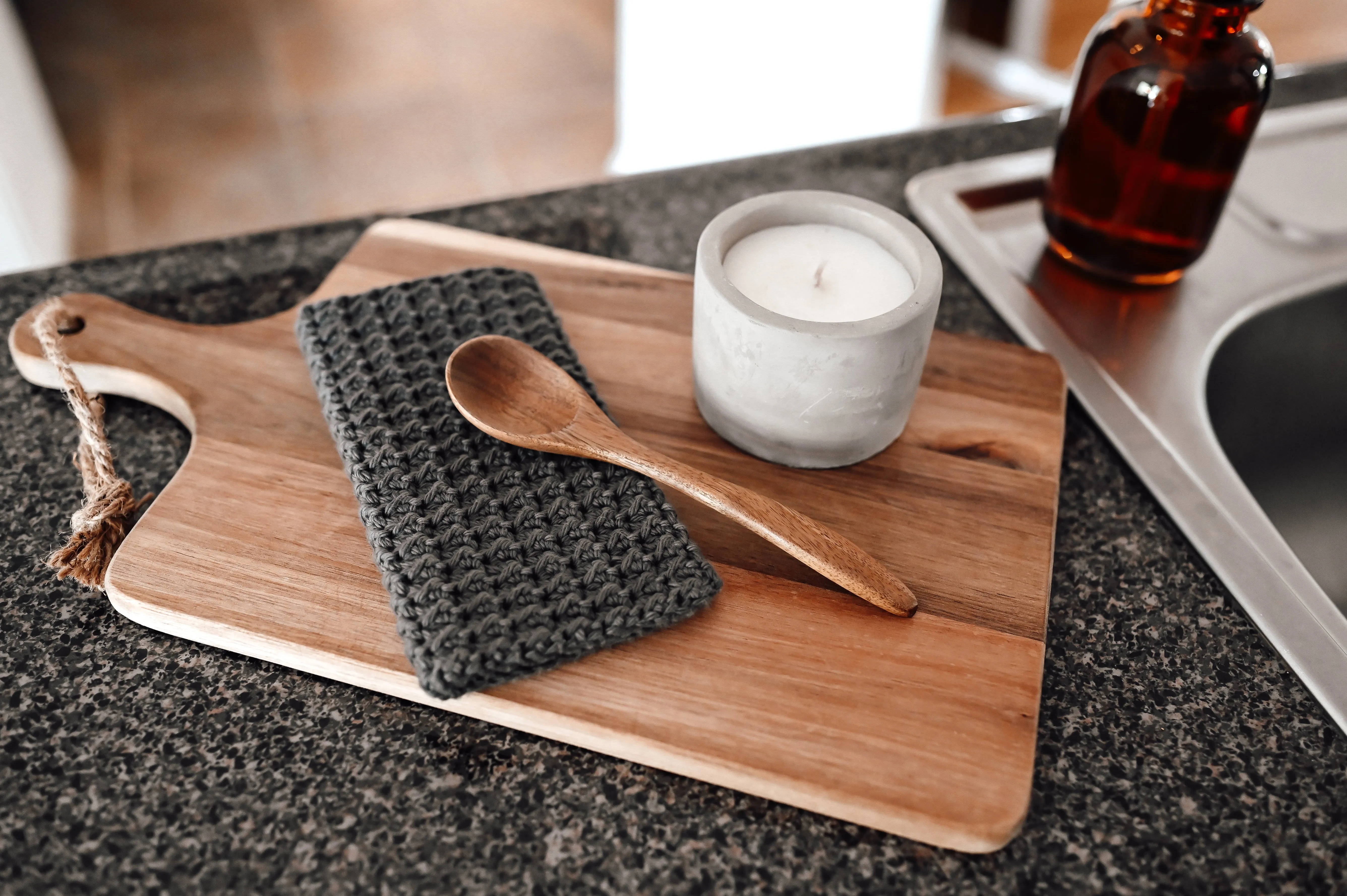 Handmade Dish Cloth Set - Neutral