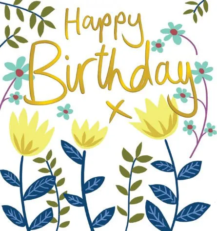 Happy Birthday  X Birthday Card By Lucilla Lavender