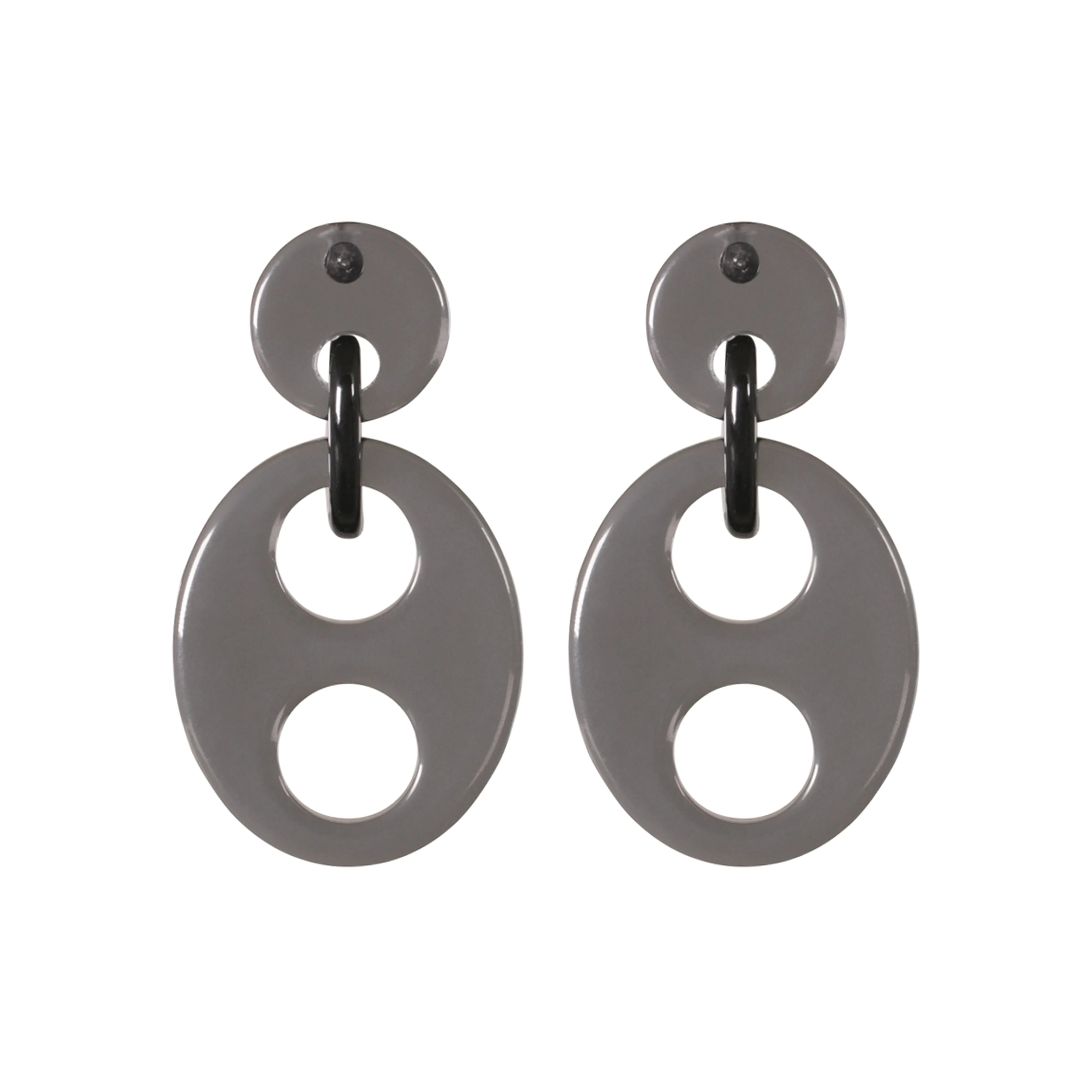 Haricot Small Grey Earrings