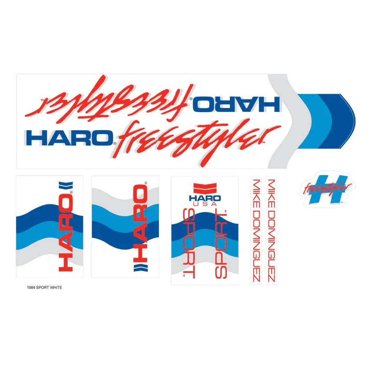 Haro 1984 Sport Frame and Fork Sticker Set