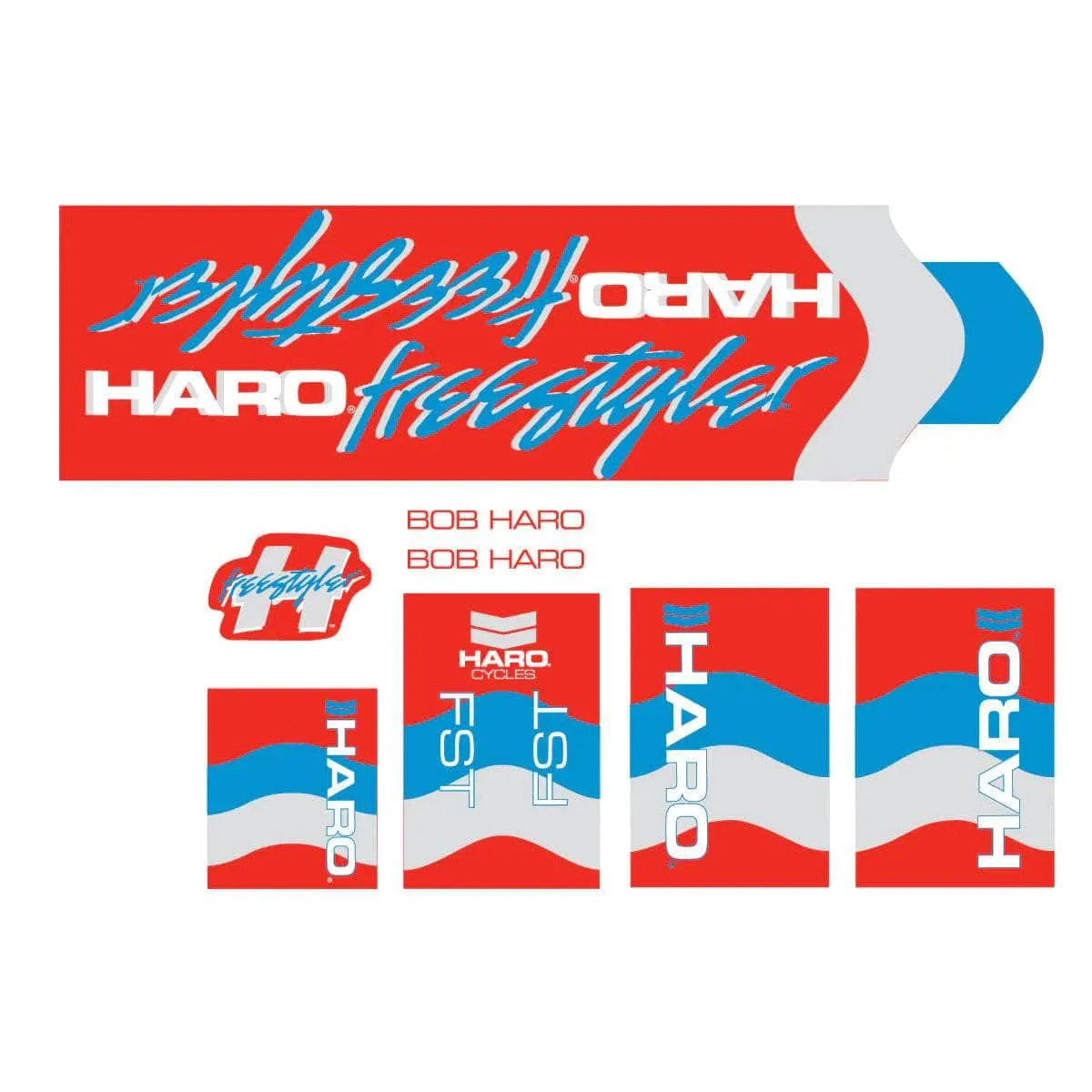 Haro 1985 FST Frame and Fork Sticker Set
