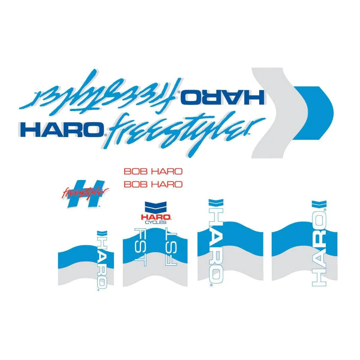 Haro 1985 FST Frame and Fork Sticker Set
