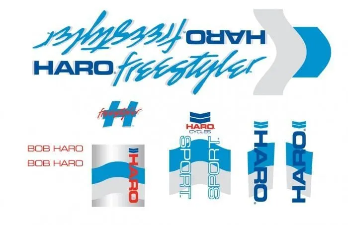 Haro 1985 Sport Frame and Fork Sticker Set