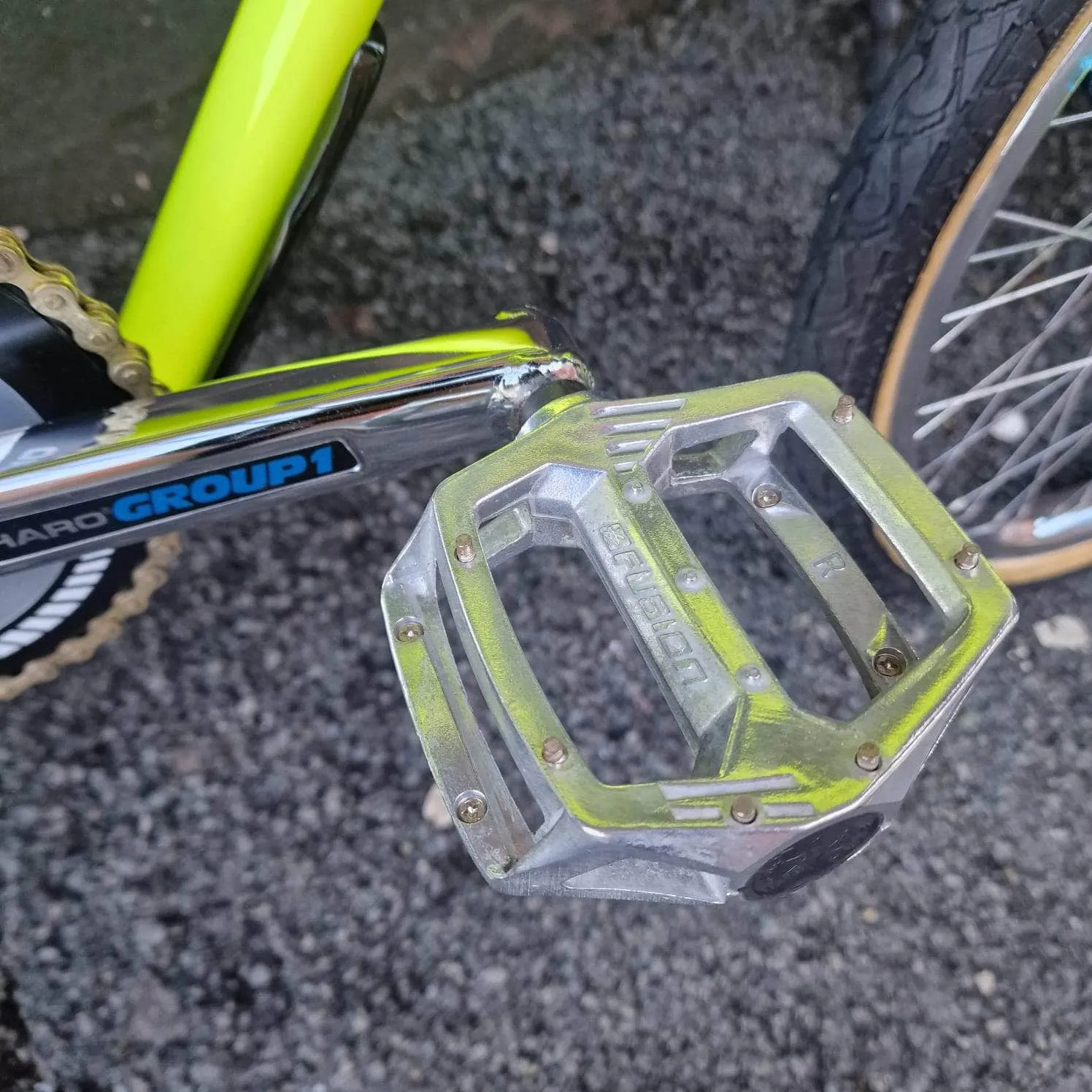 Haro 1989 Bashguard Team Master Bike Neon Yellow