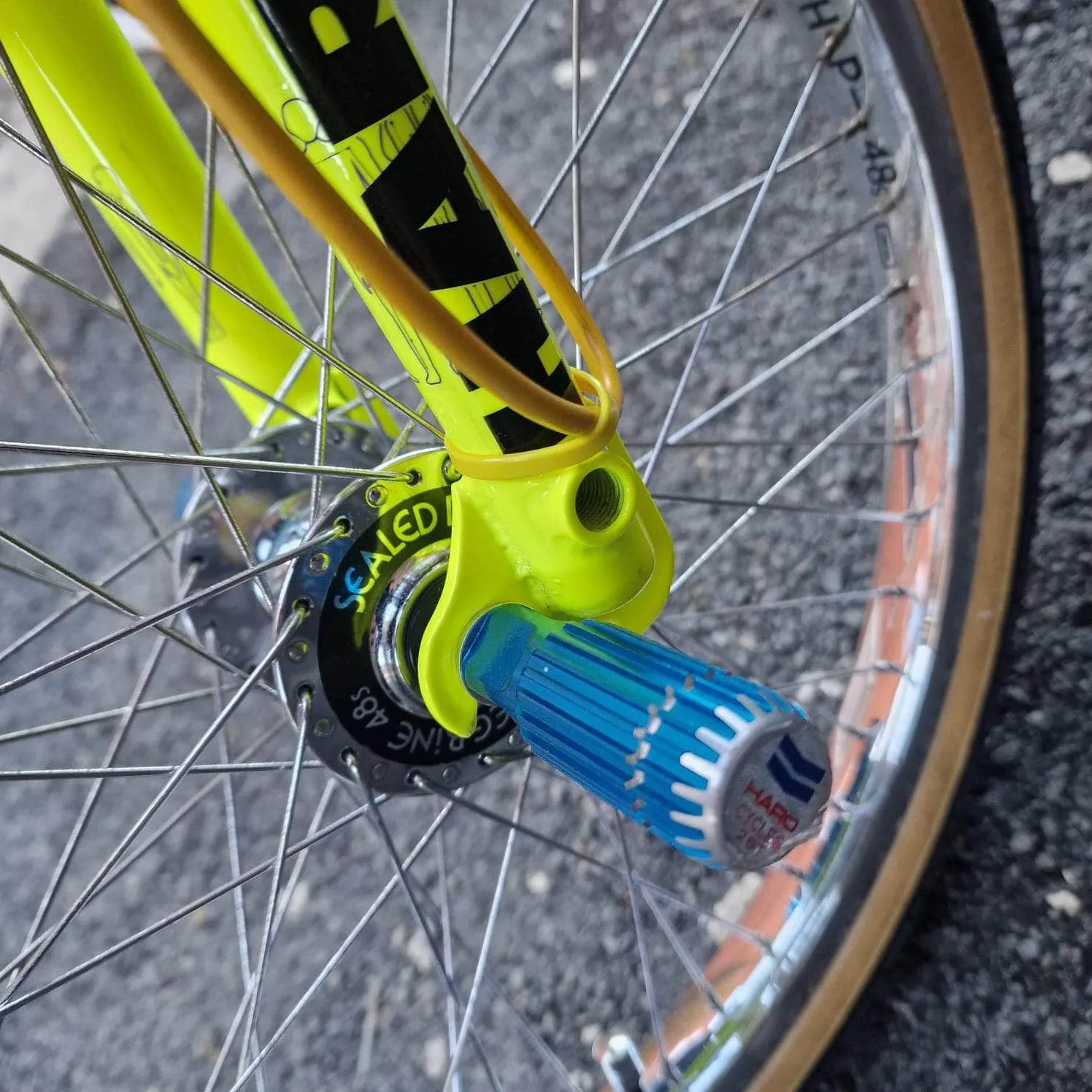 Haro 1989 Bashguard Team Master Bike Neon Yellow